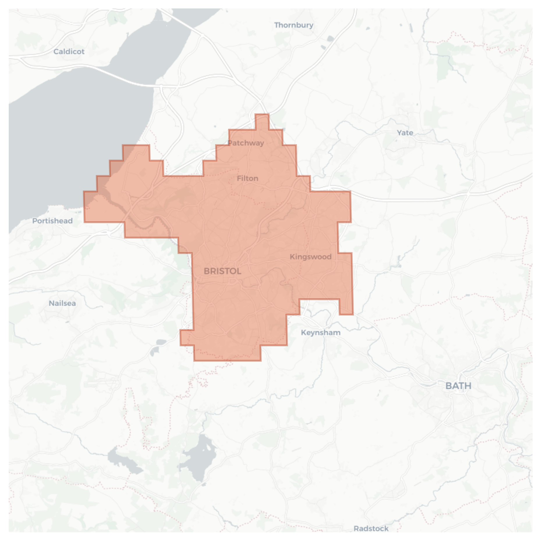 Bristol geographic map