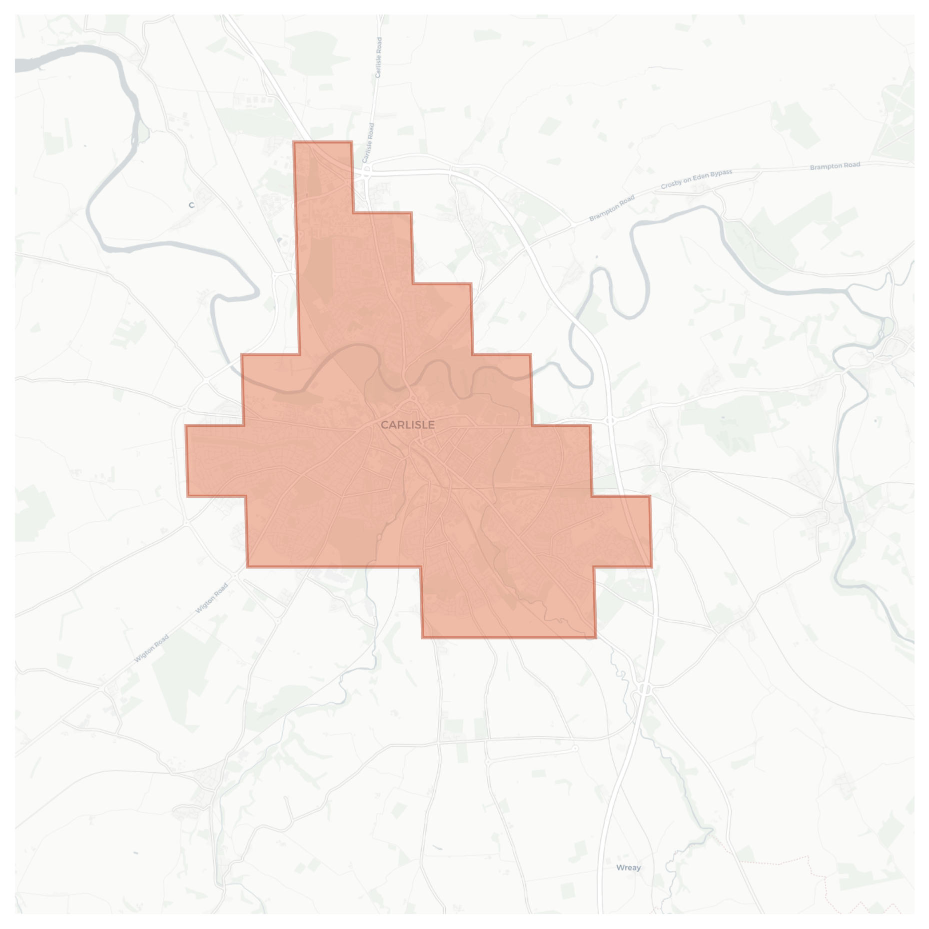 Carlisle geographic map