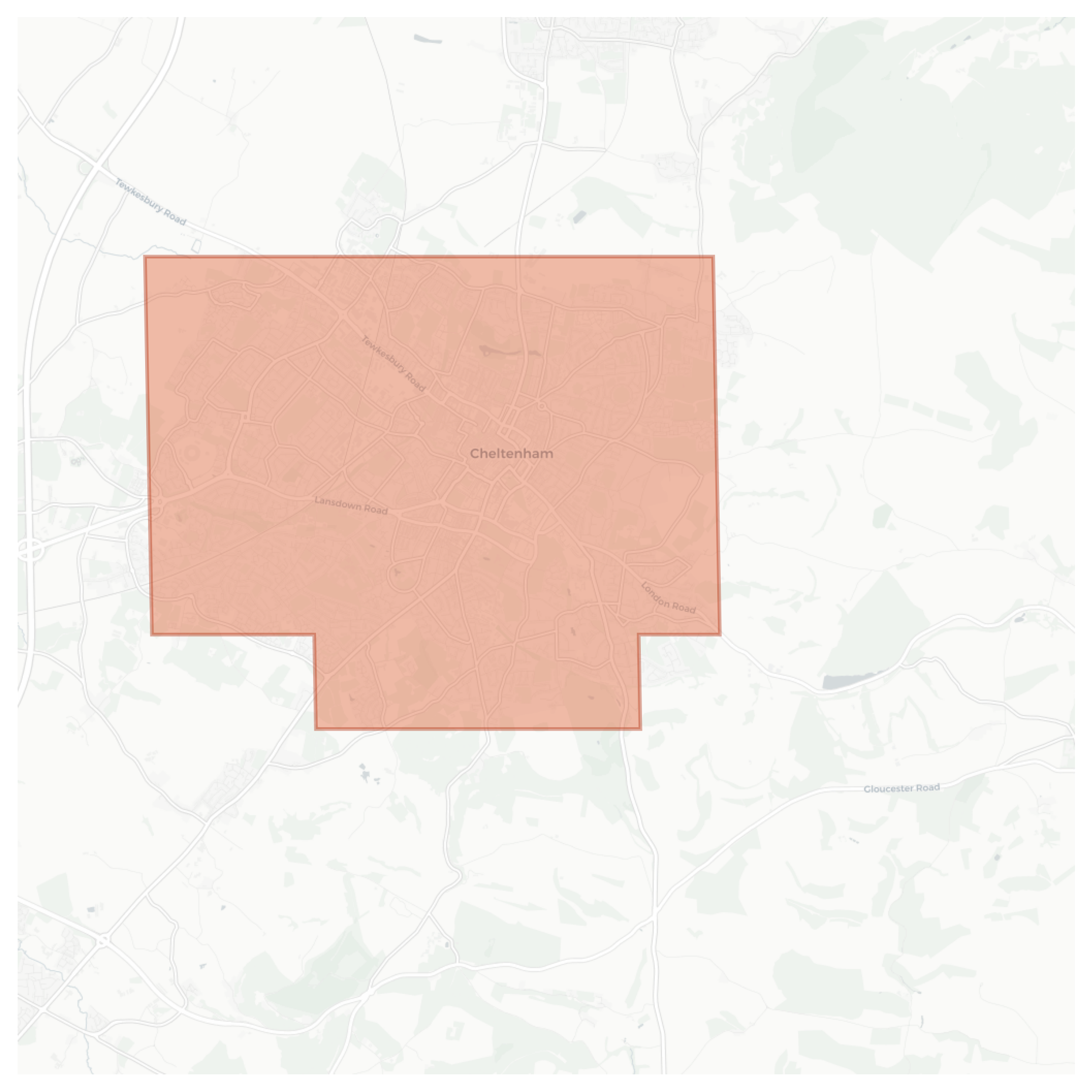 Cheltenham geographic map