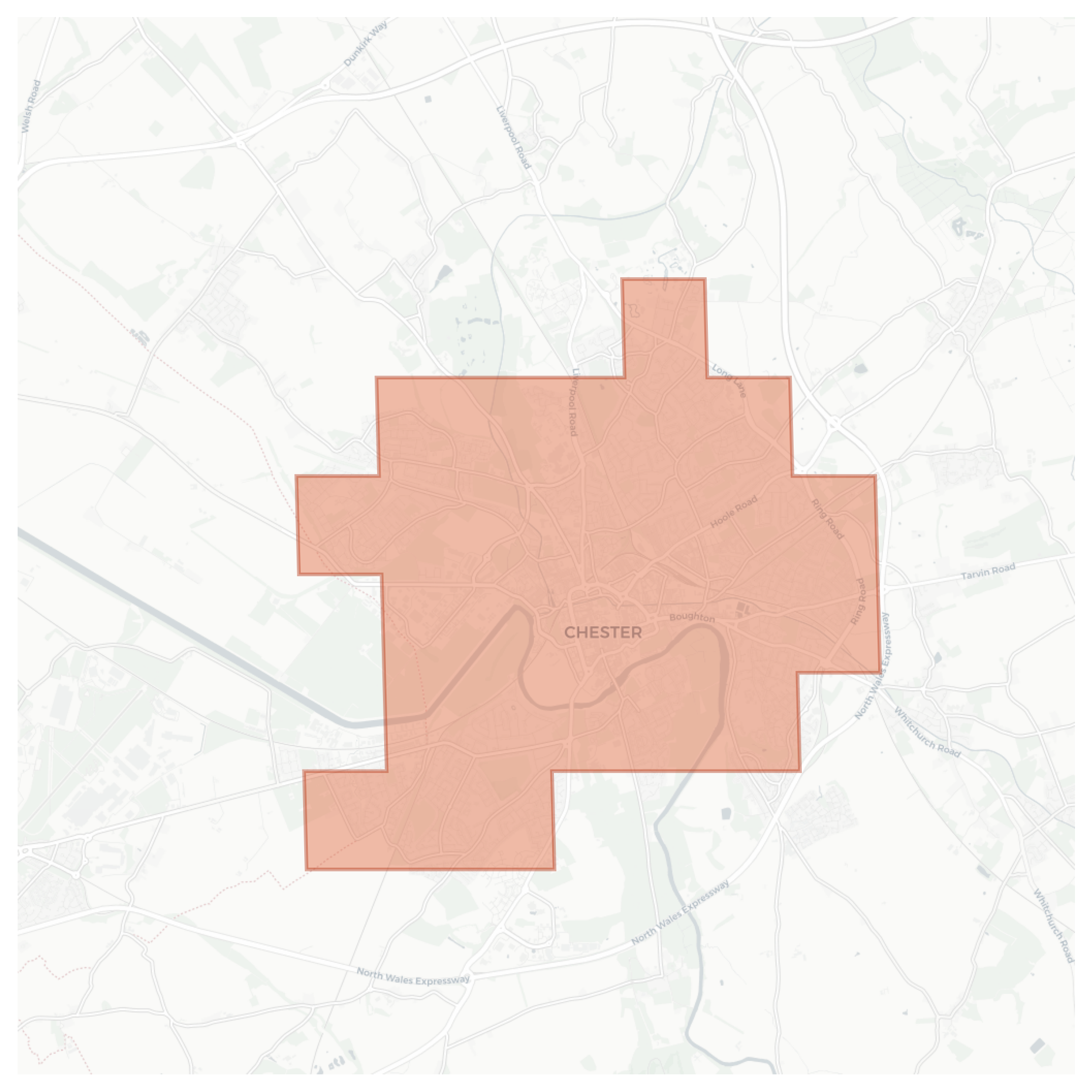 Chester geographic map