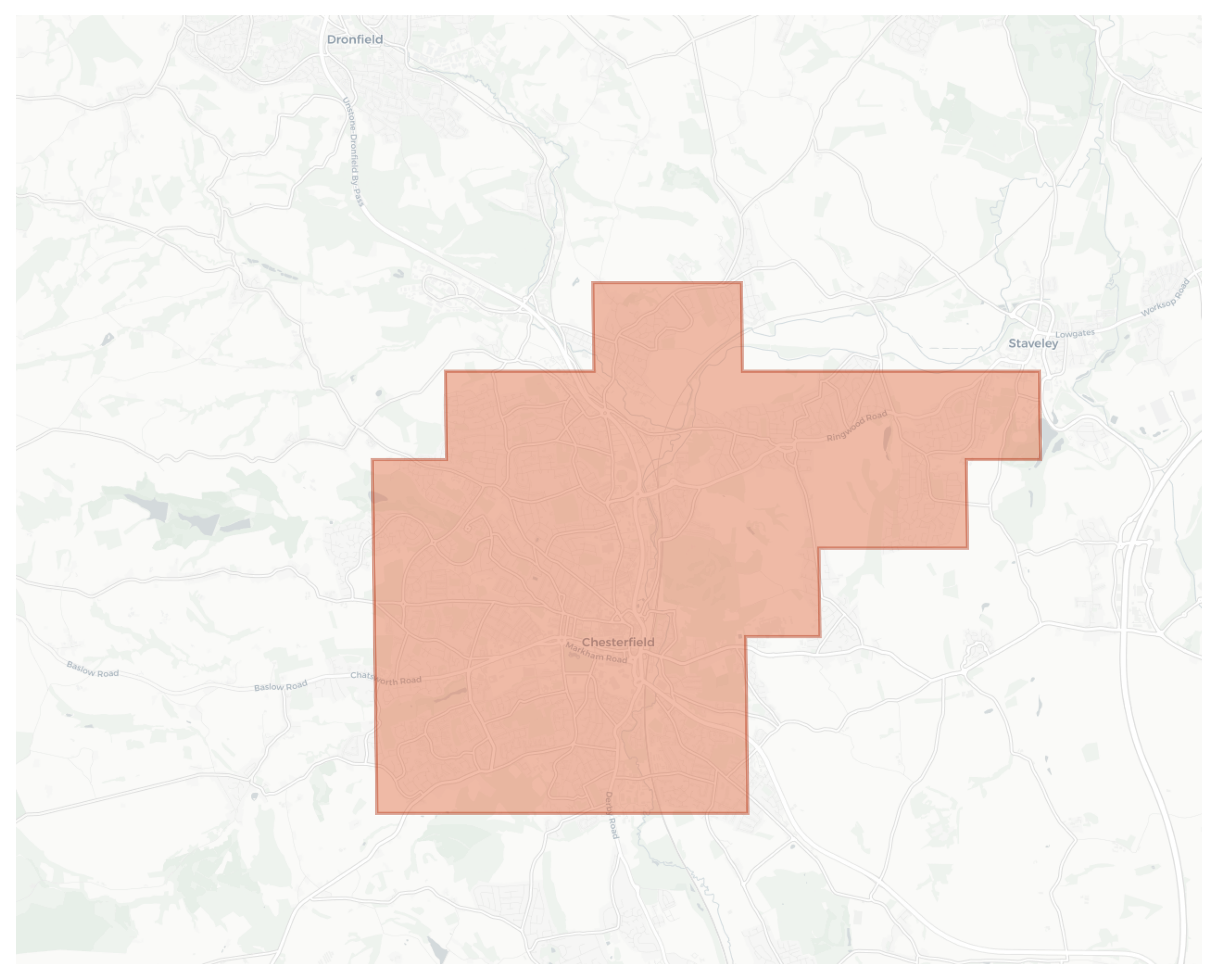 Chesterfield geographic map