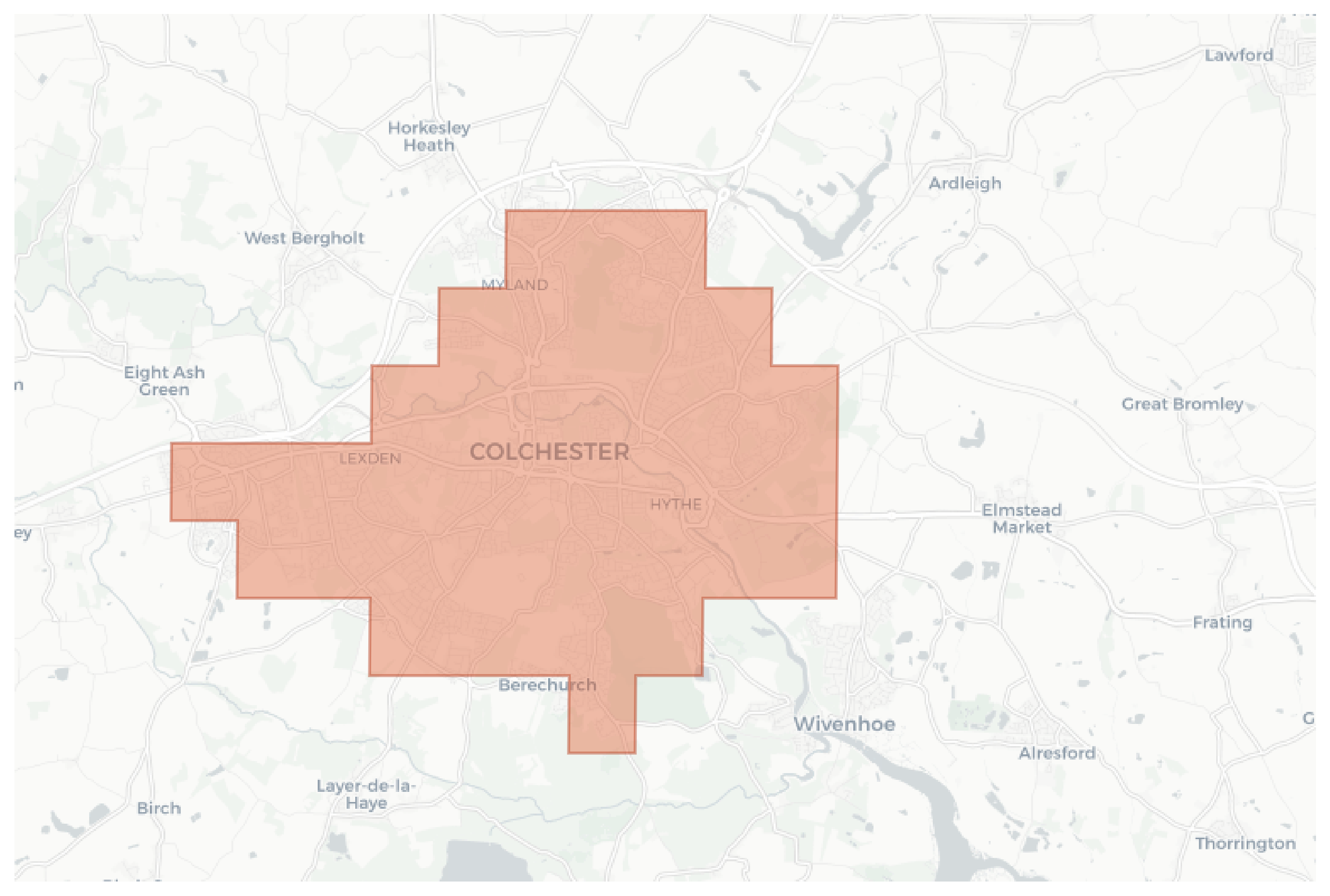 Colchester geographic map