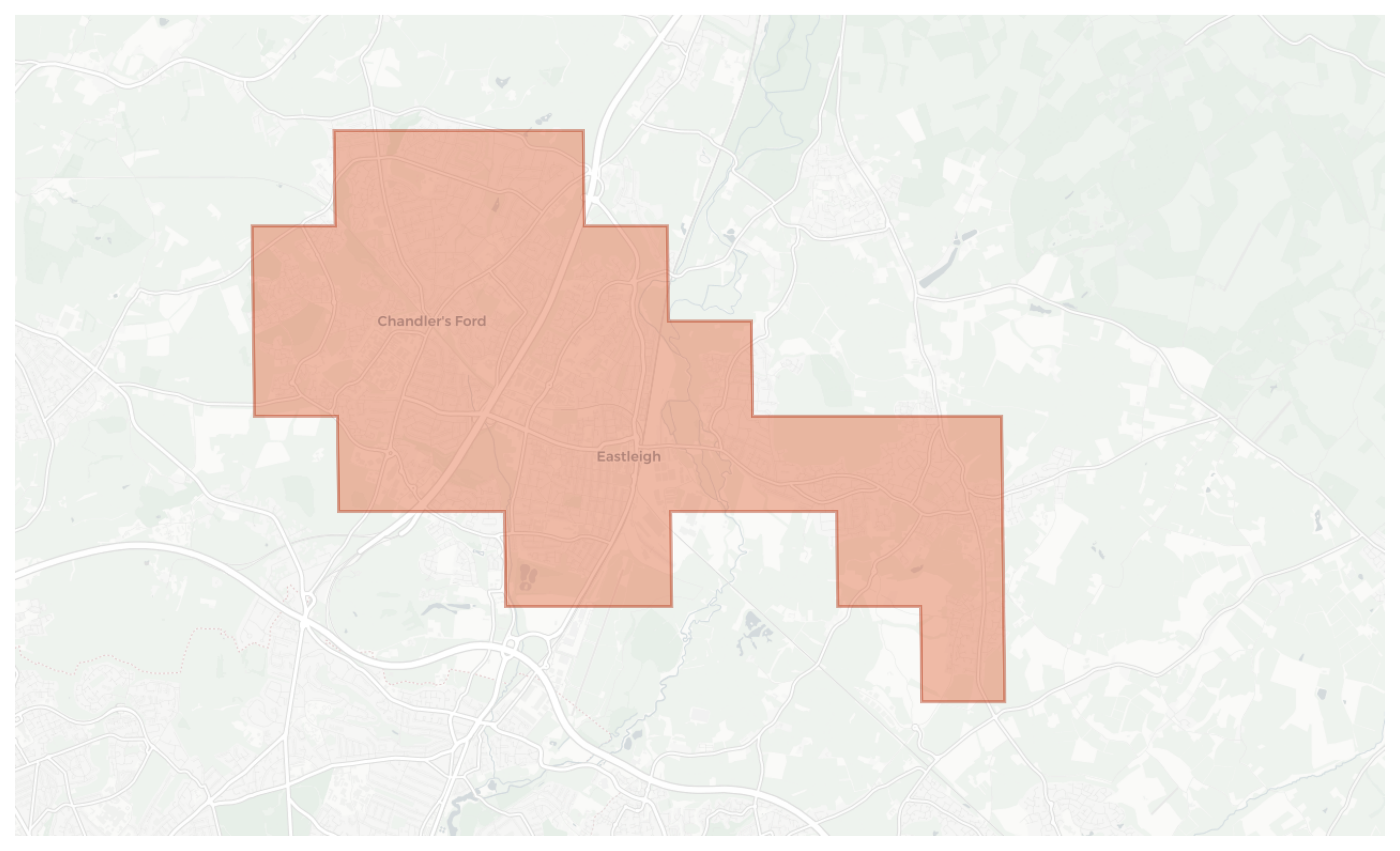 Eastleigh geographic map
