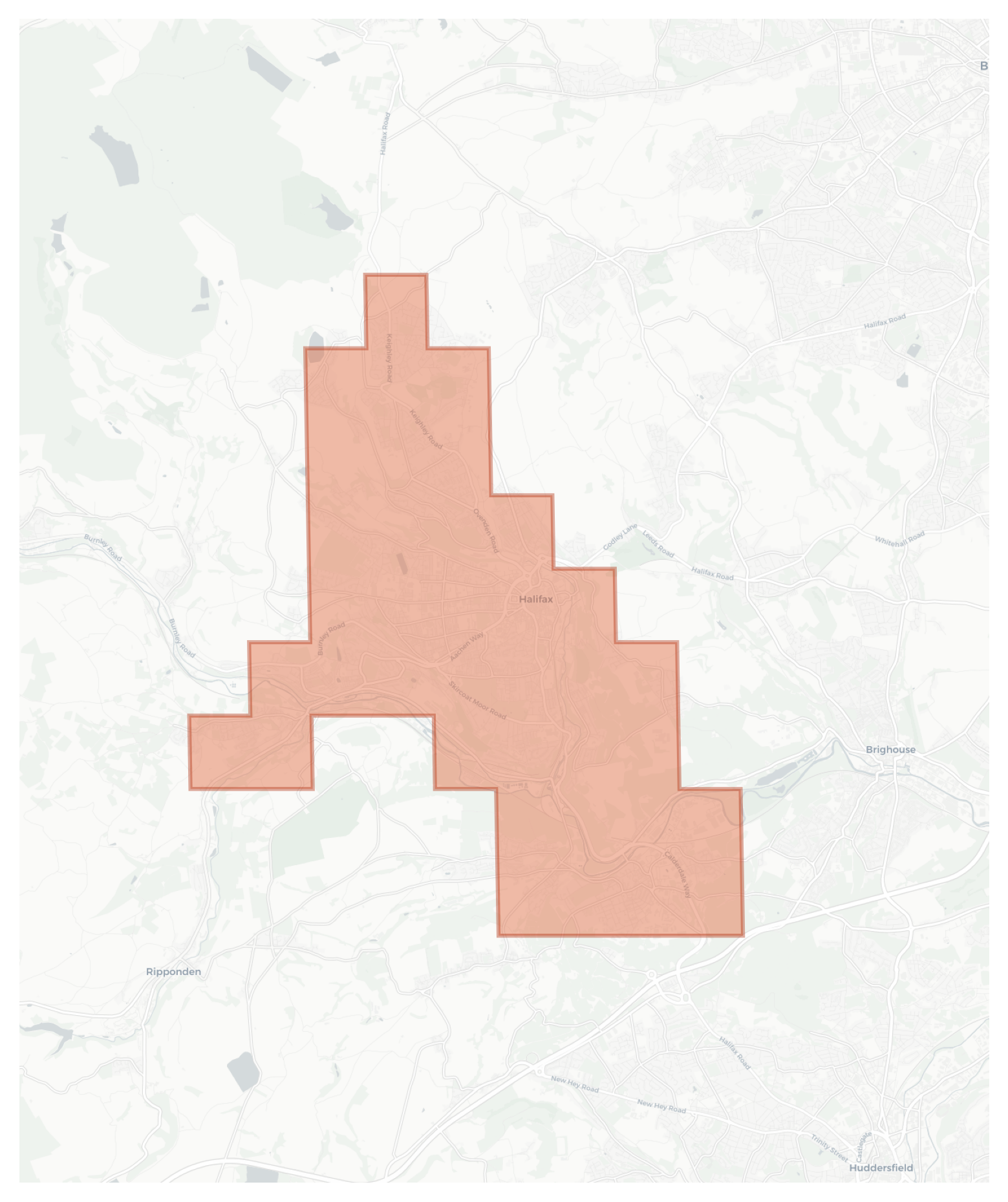 Elland geographic map