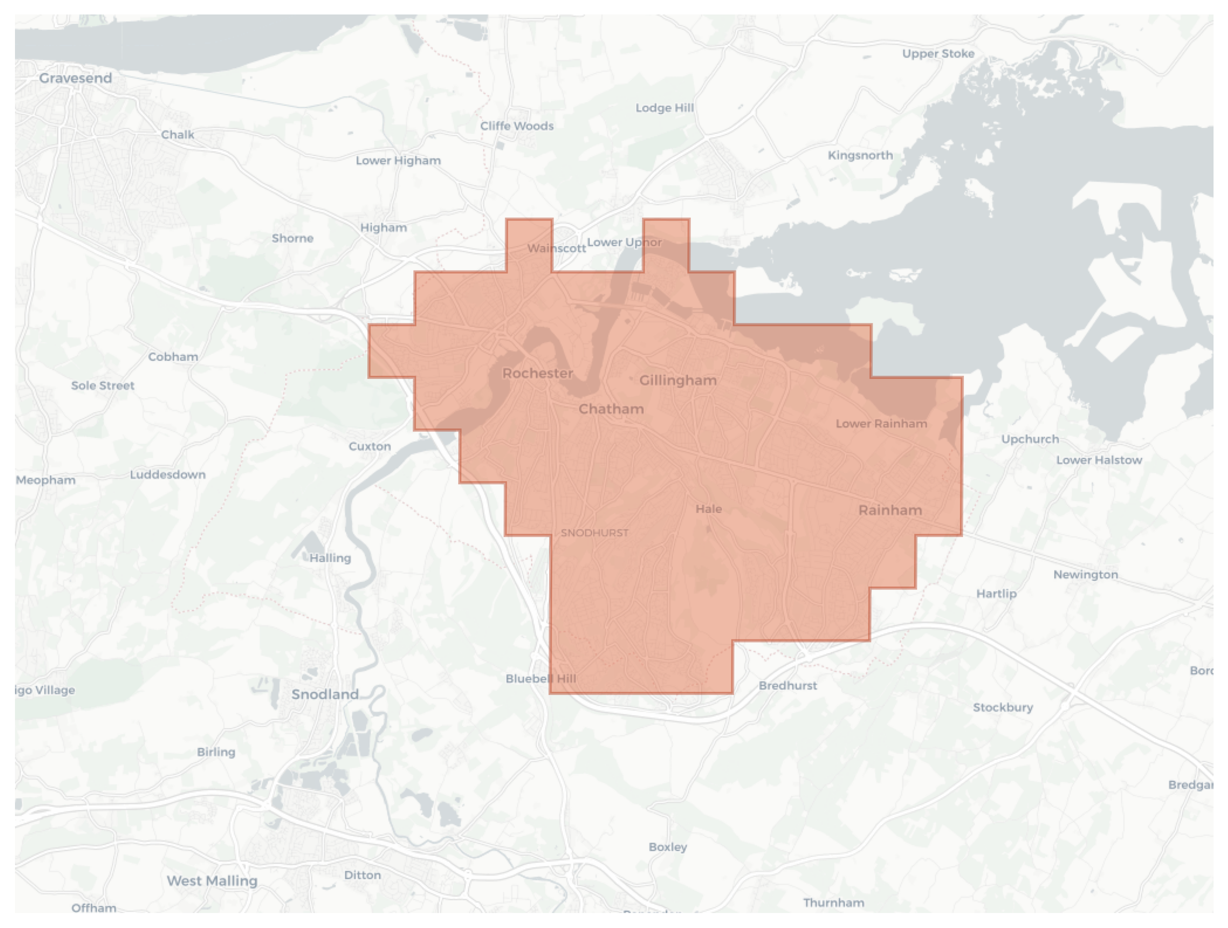Gillingham geographic map