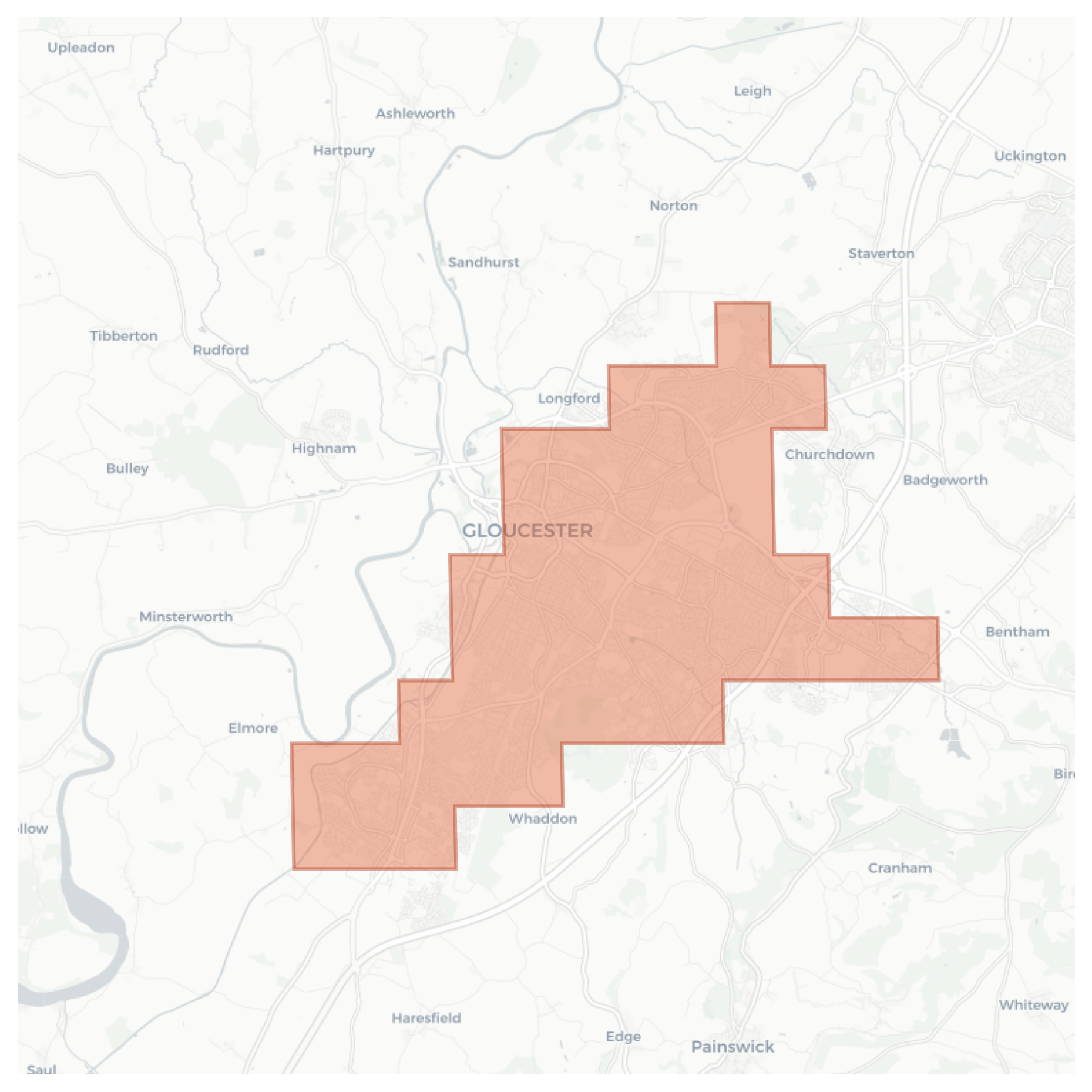 Gloucester geographic map