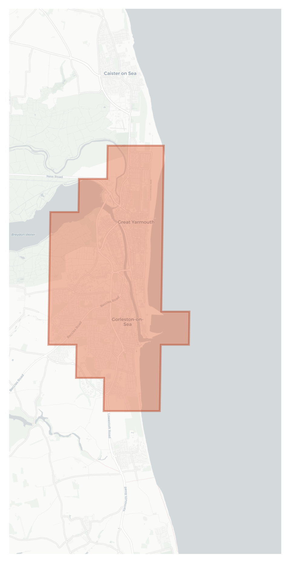 Great Yarmouth geographic map