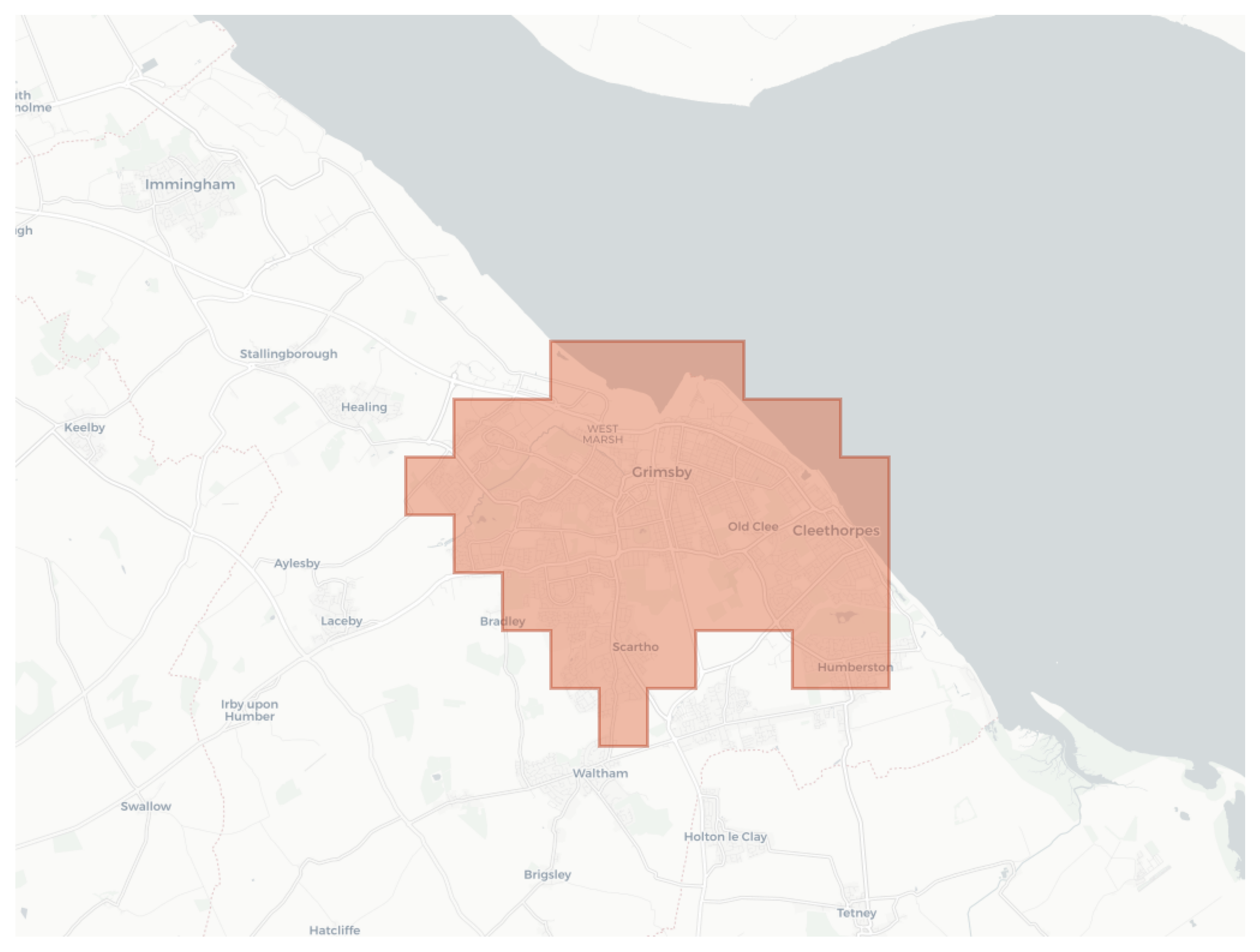 Grimsby geographic map