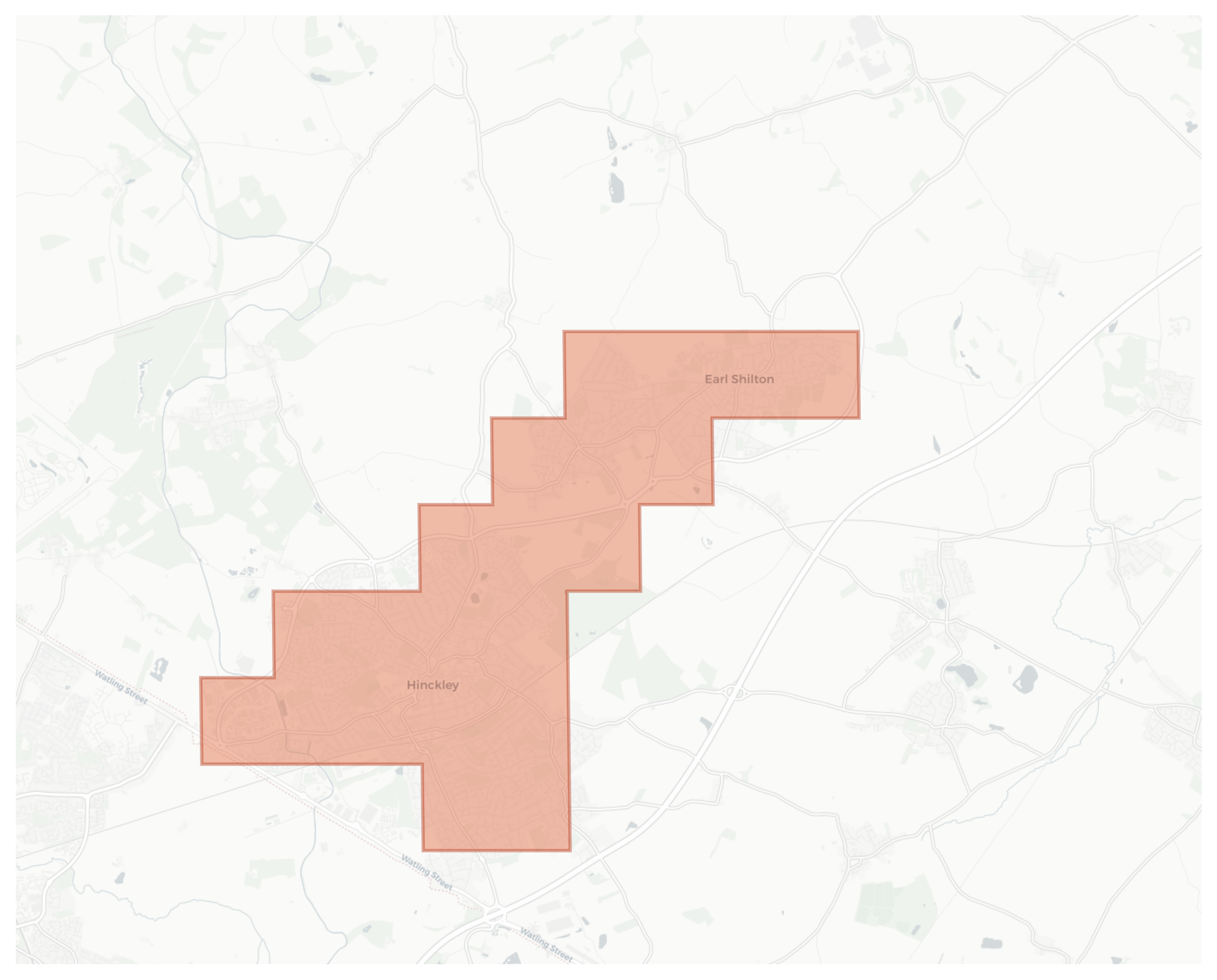 Hinckley geographic map