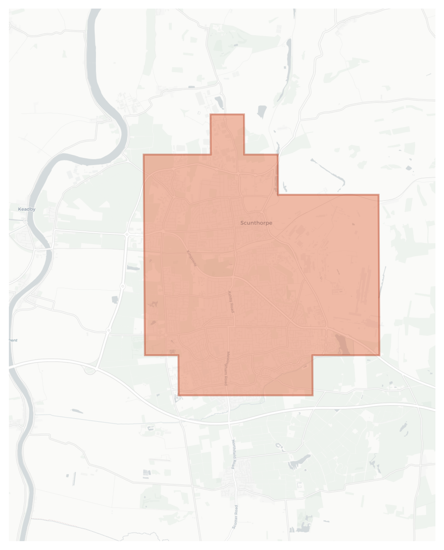 Scunthorpe geographic map