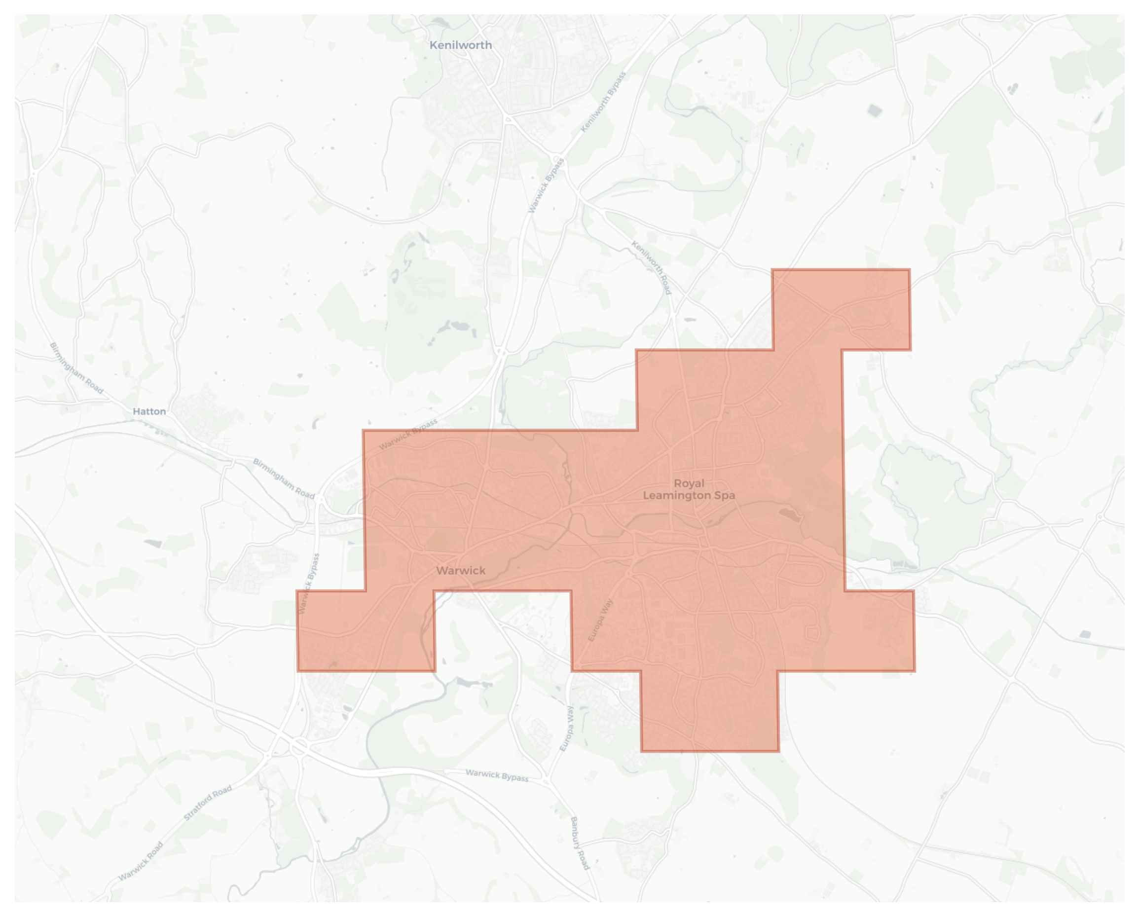 Warwick geographic map