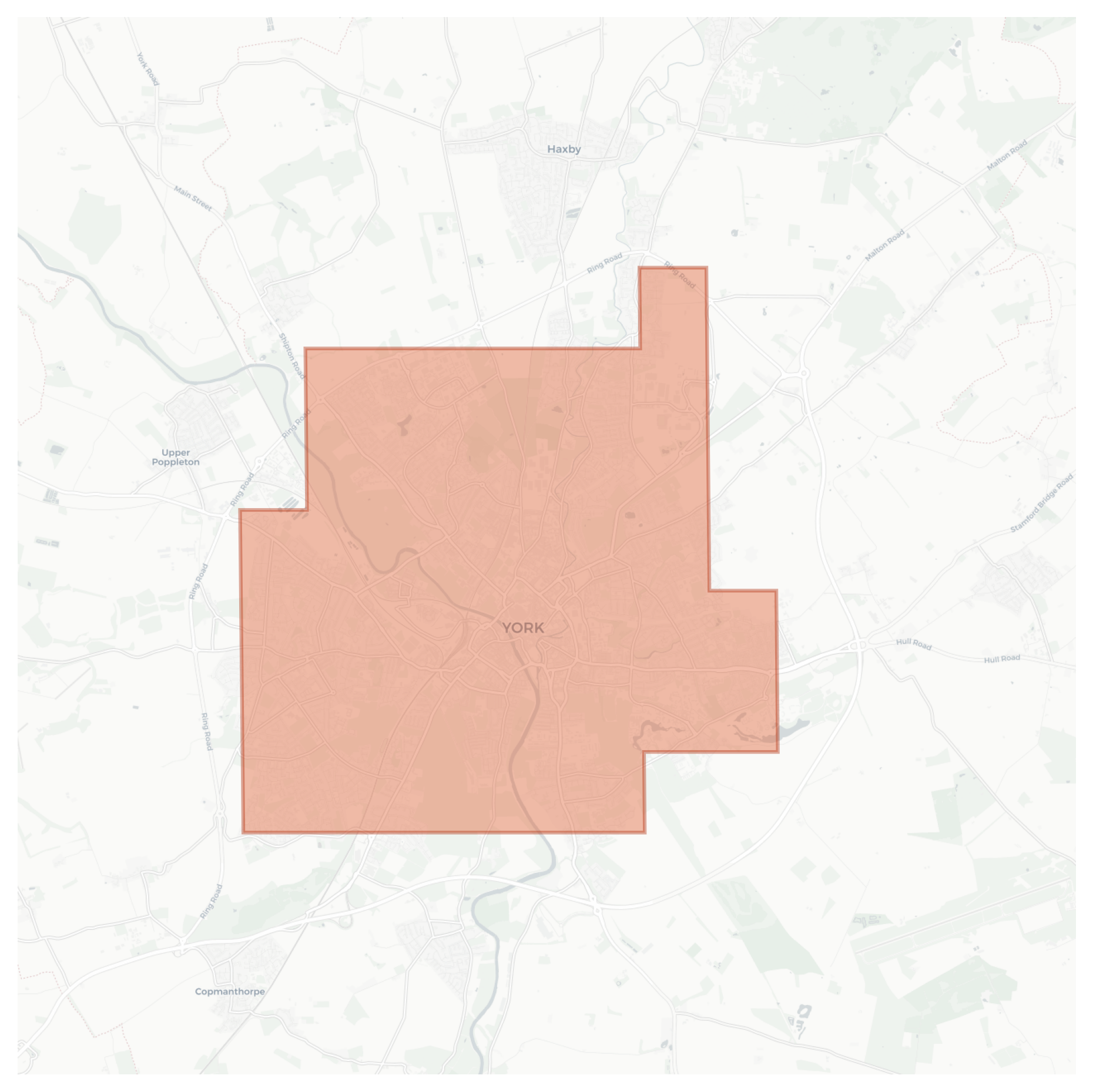 York geographic map