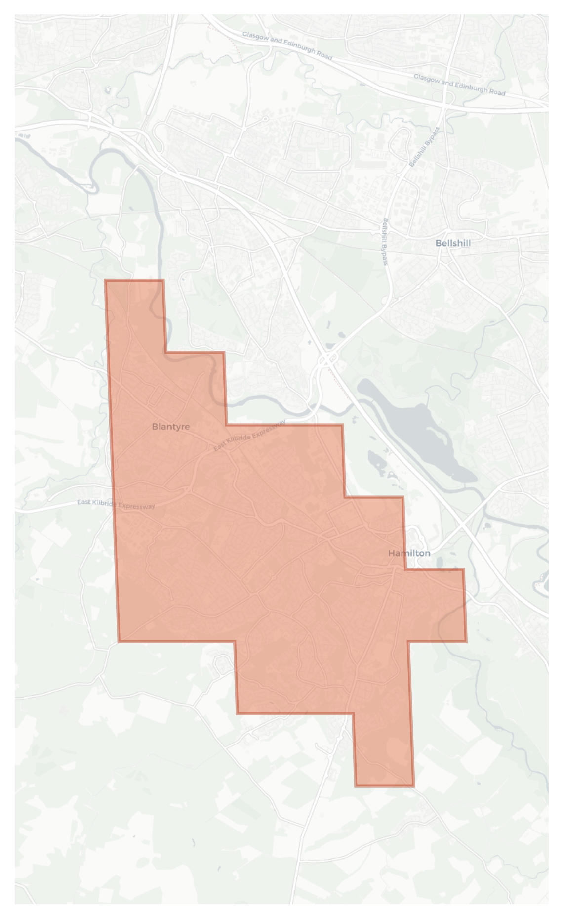 Blantyre geographic map