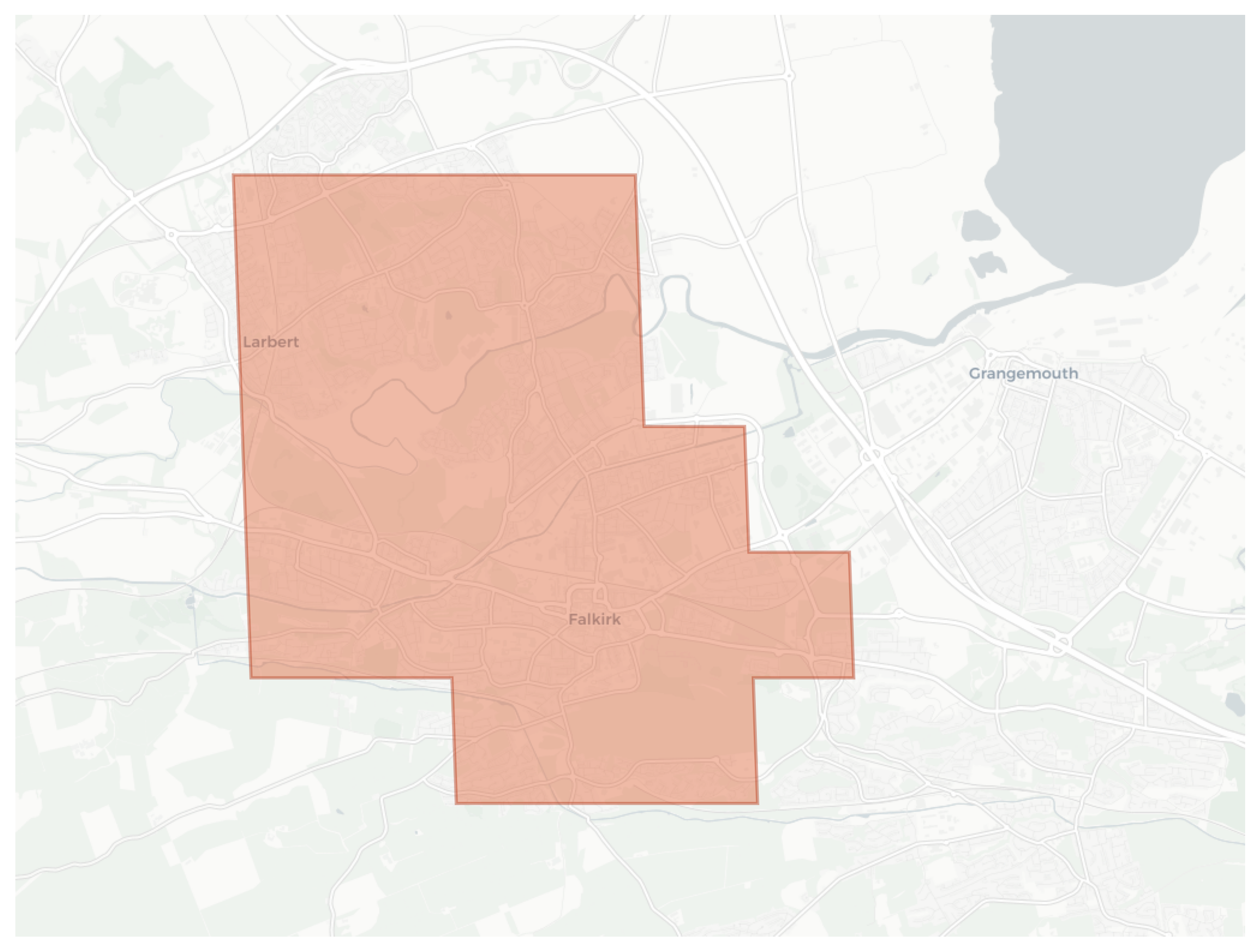 Falkirk geographic map