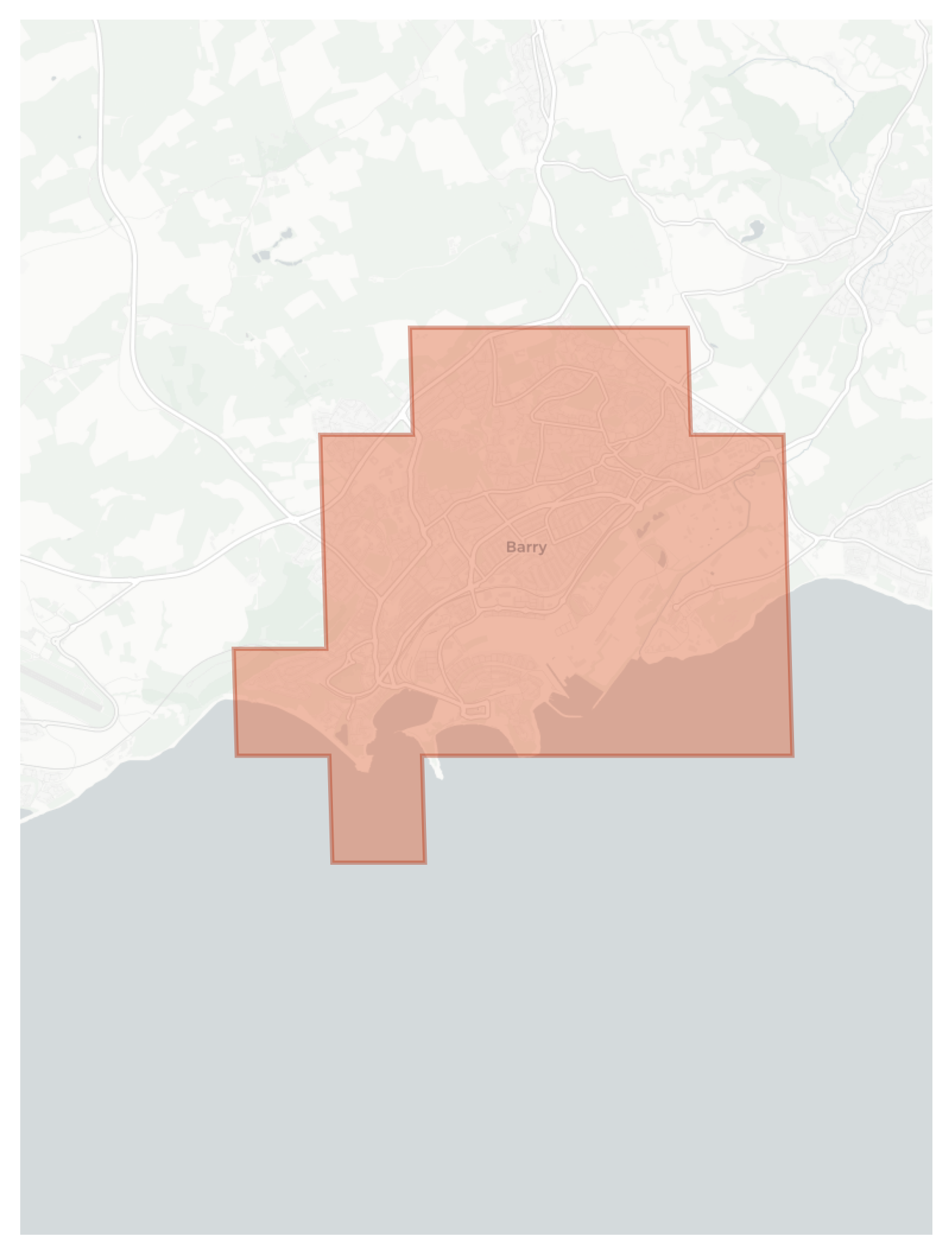Barry geographic map