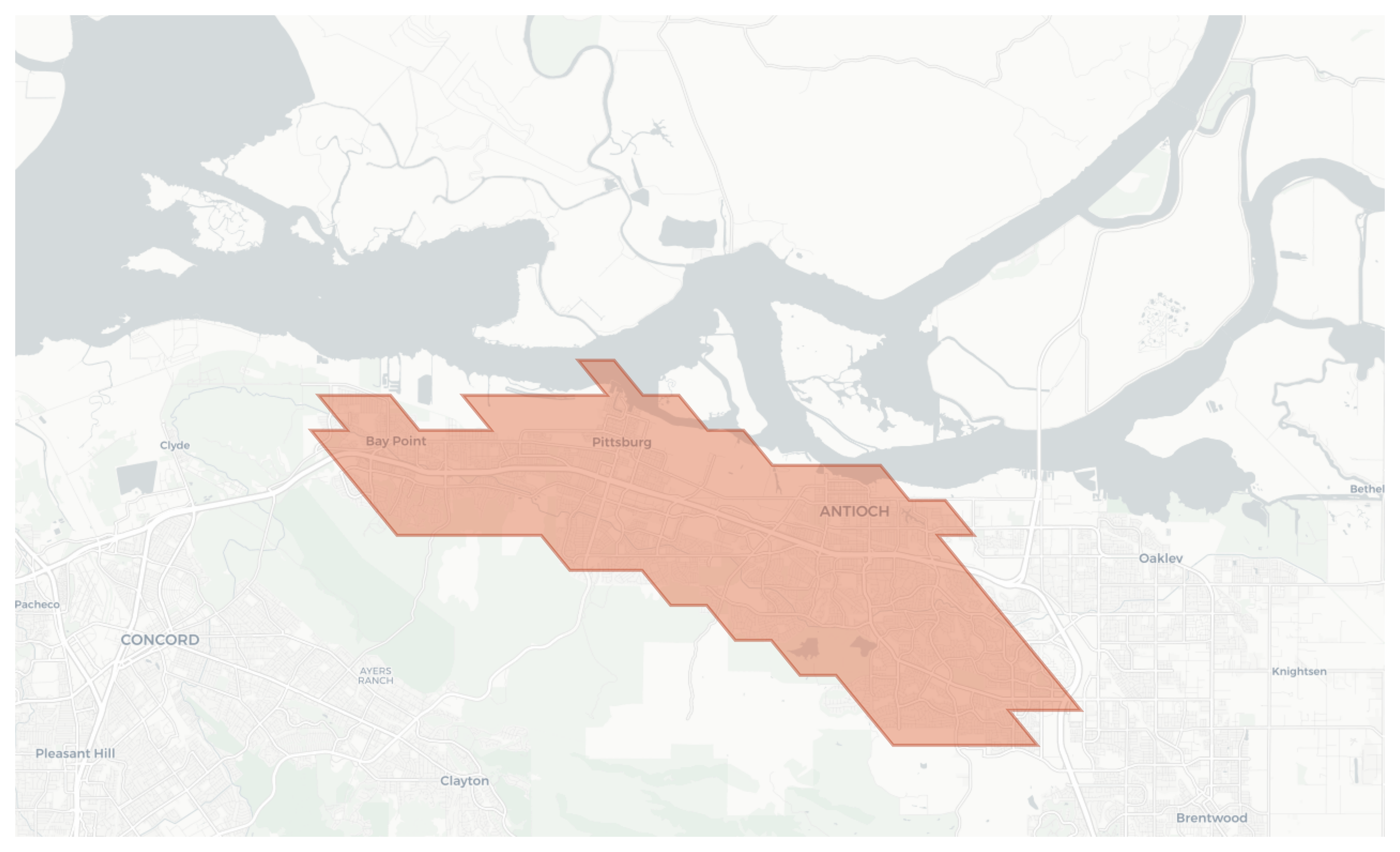 Antioch geographic map