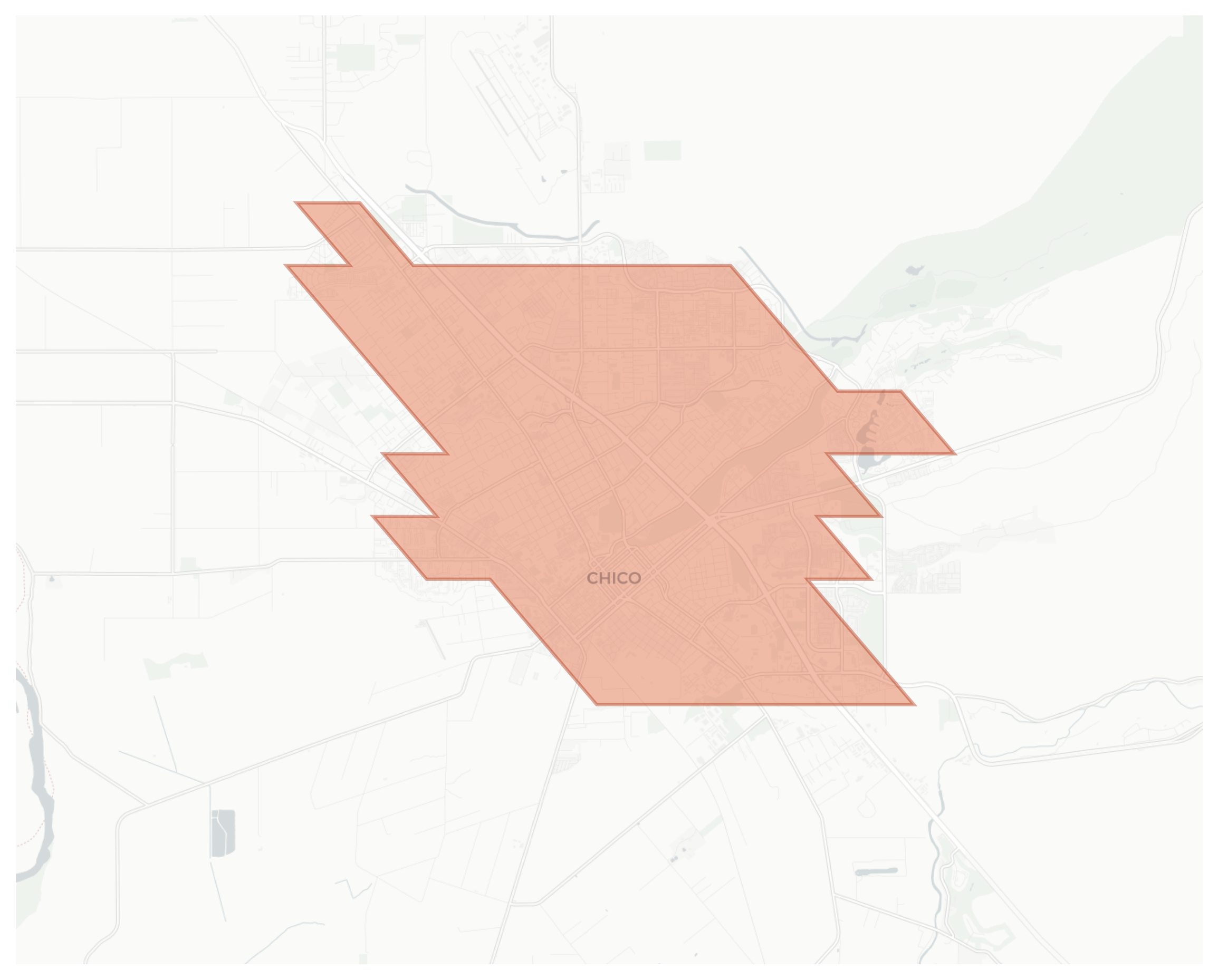 Chico geographic map