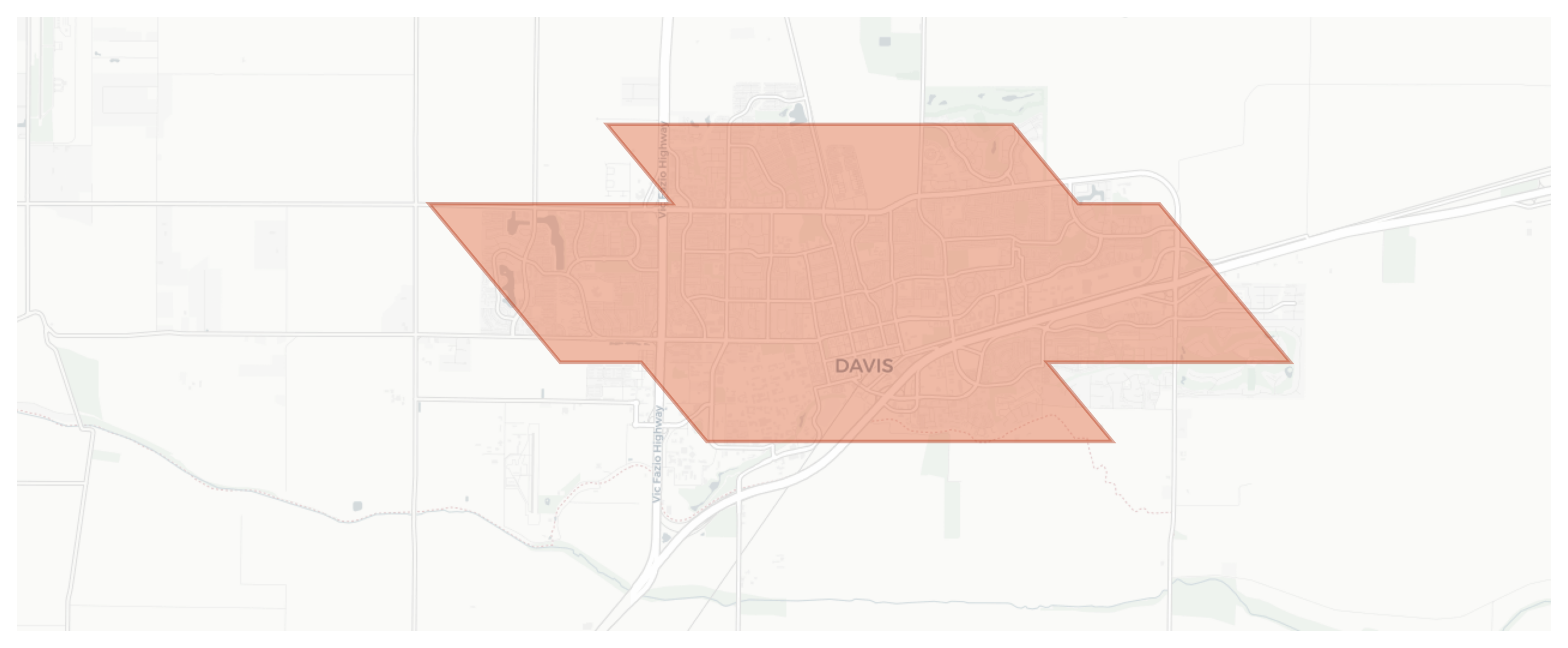 Davis geographic map