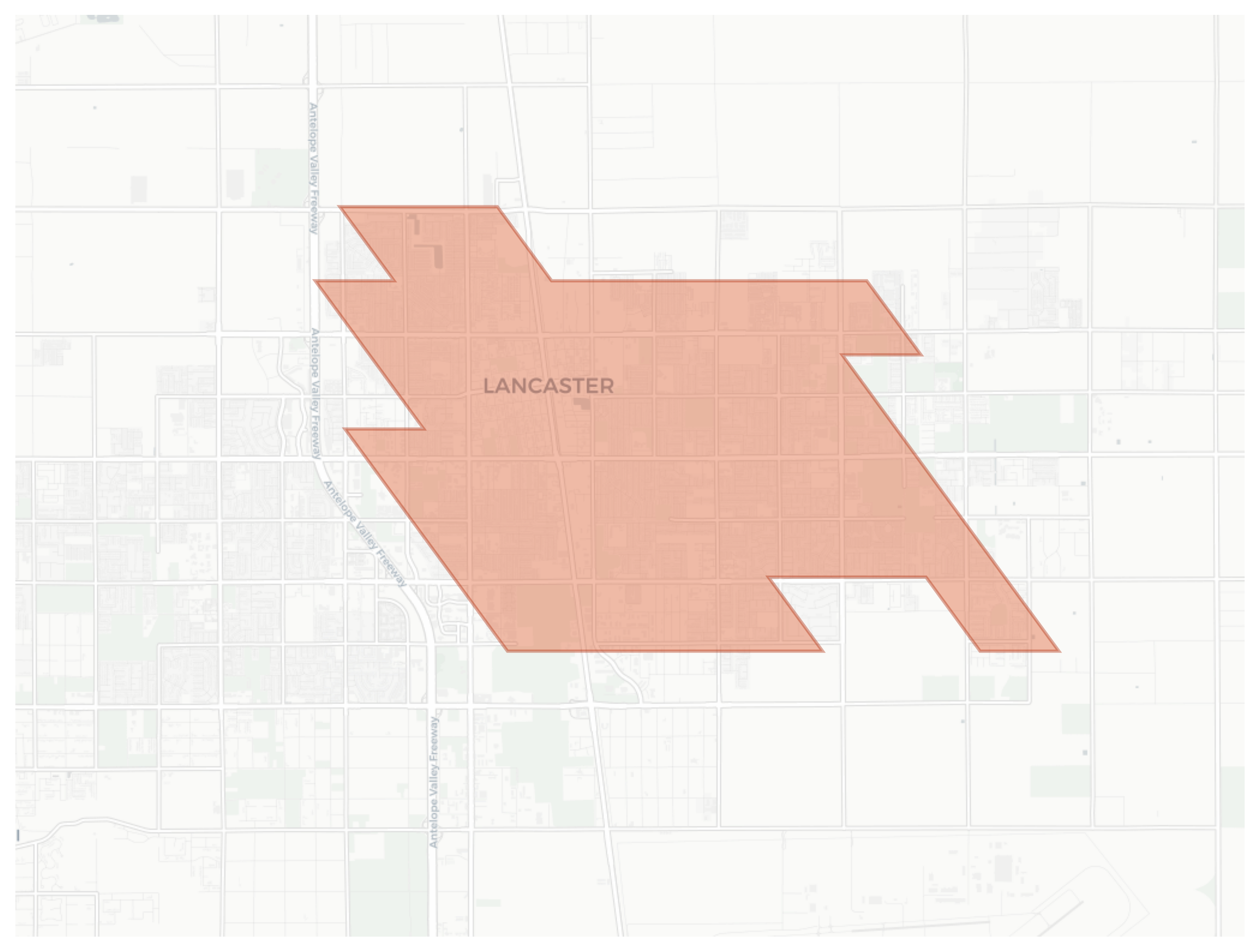 Lancaster geographic map