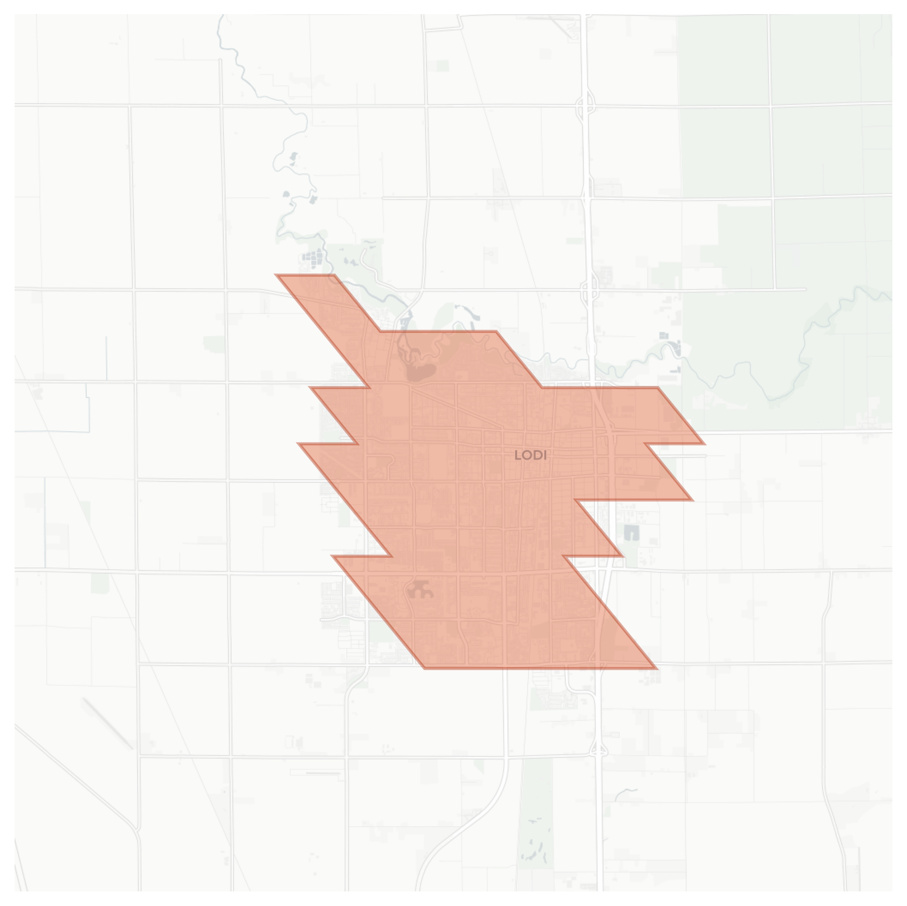 Lodi geographic map