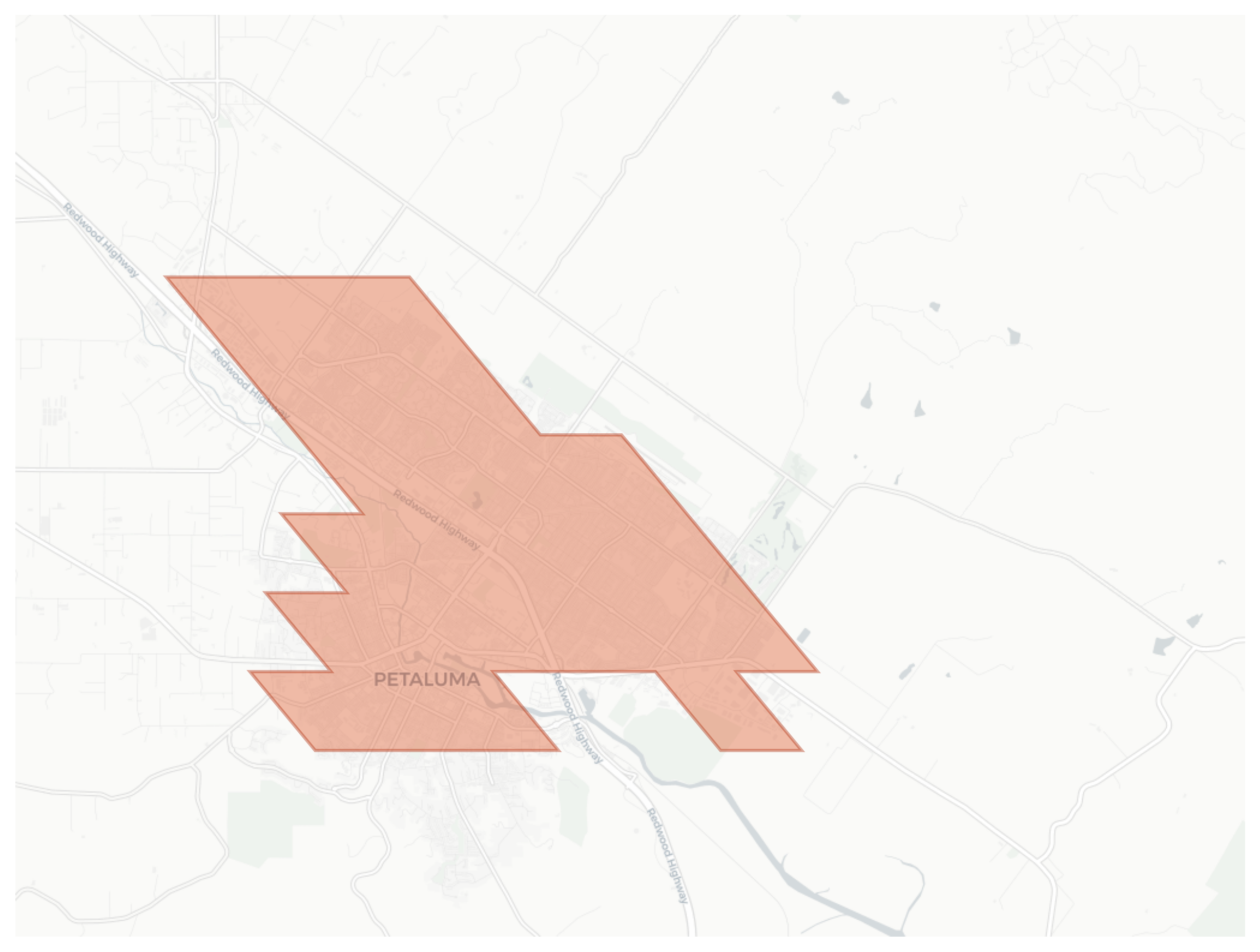 Petaluma geographic map