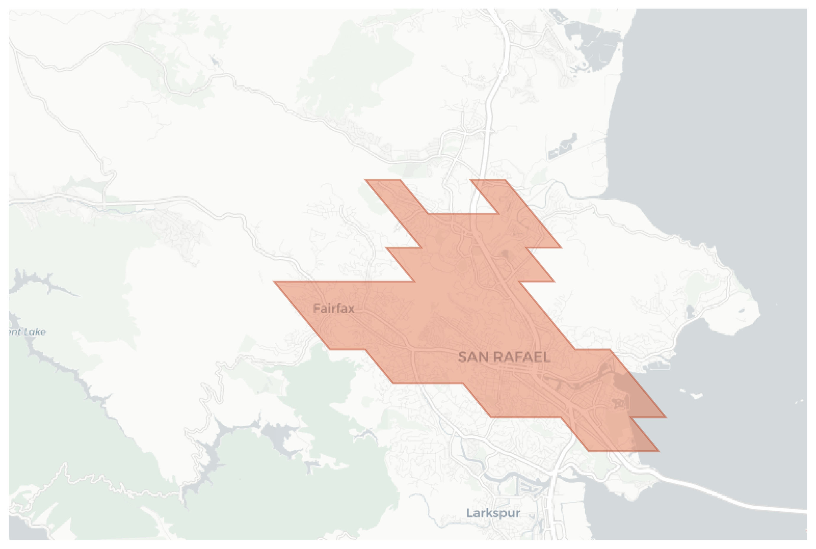 San Rafael geographic map