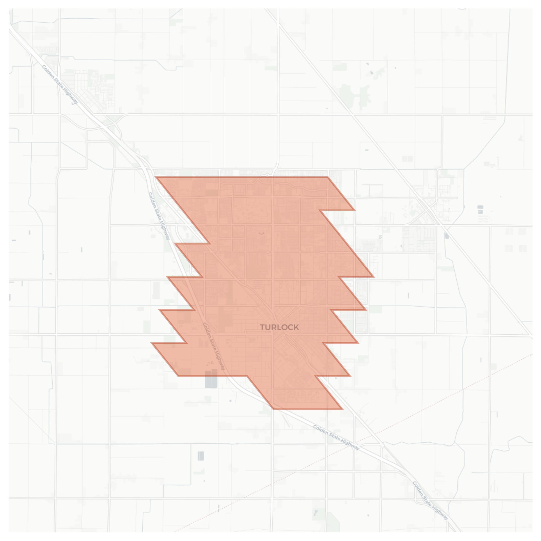 Turlock geographic map