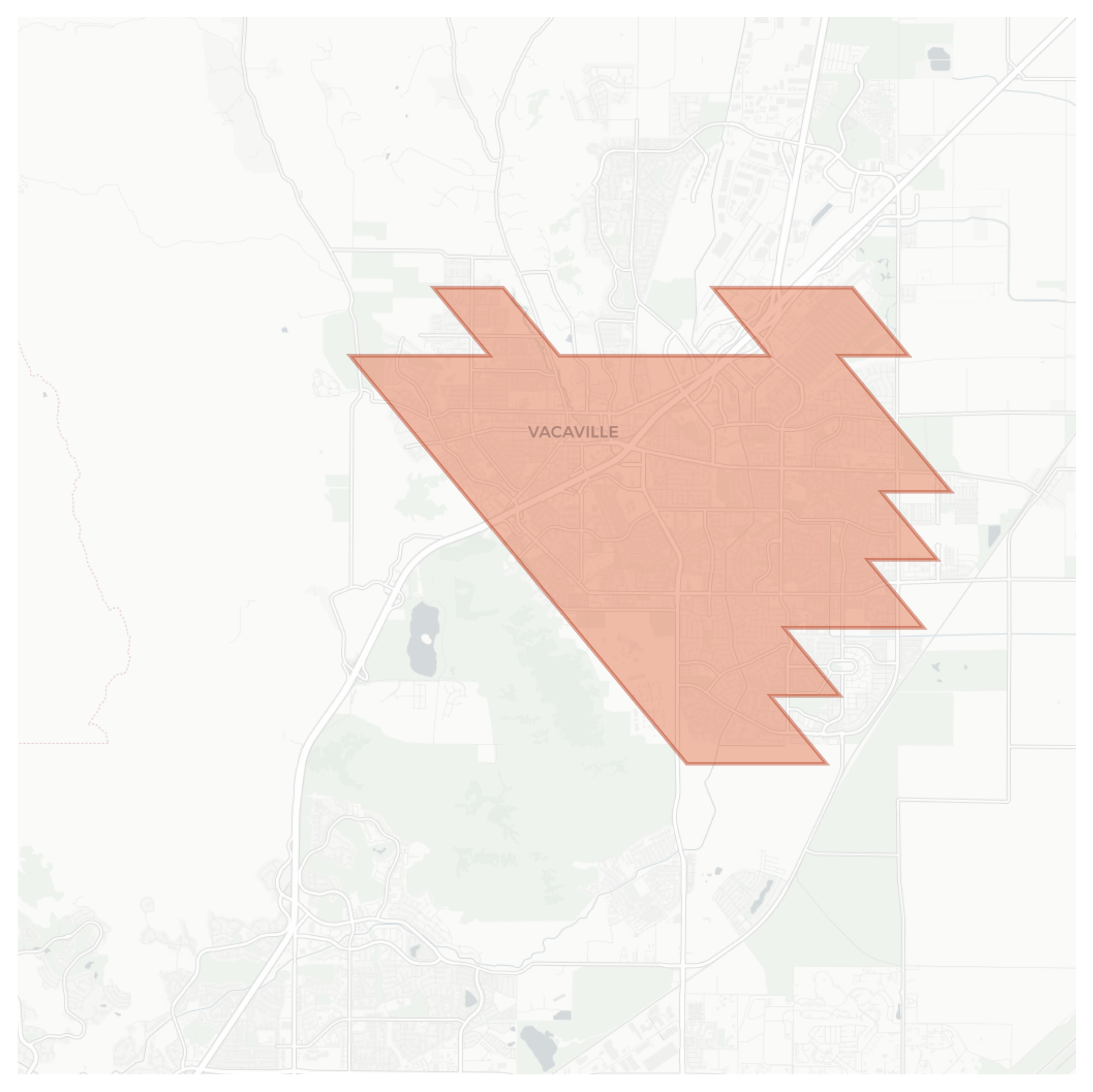 Vacaville geographic map