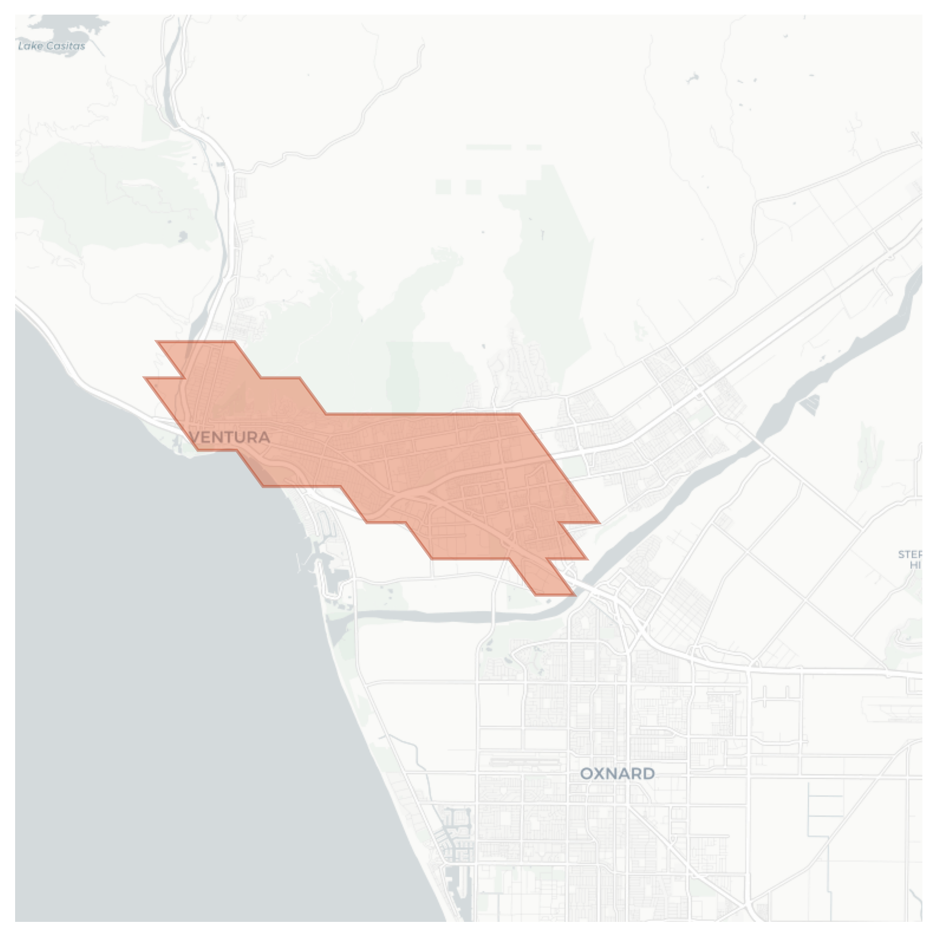 Ventura geographic map