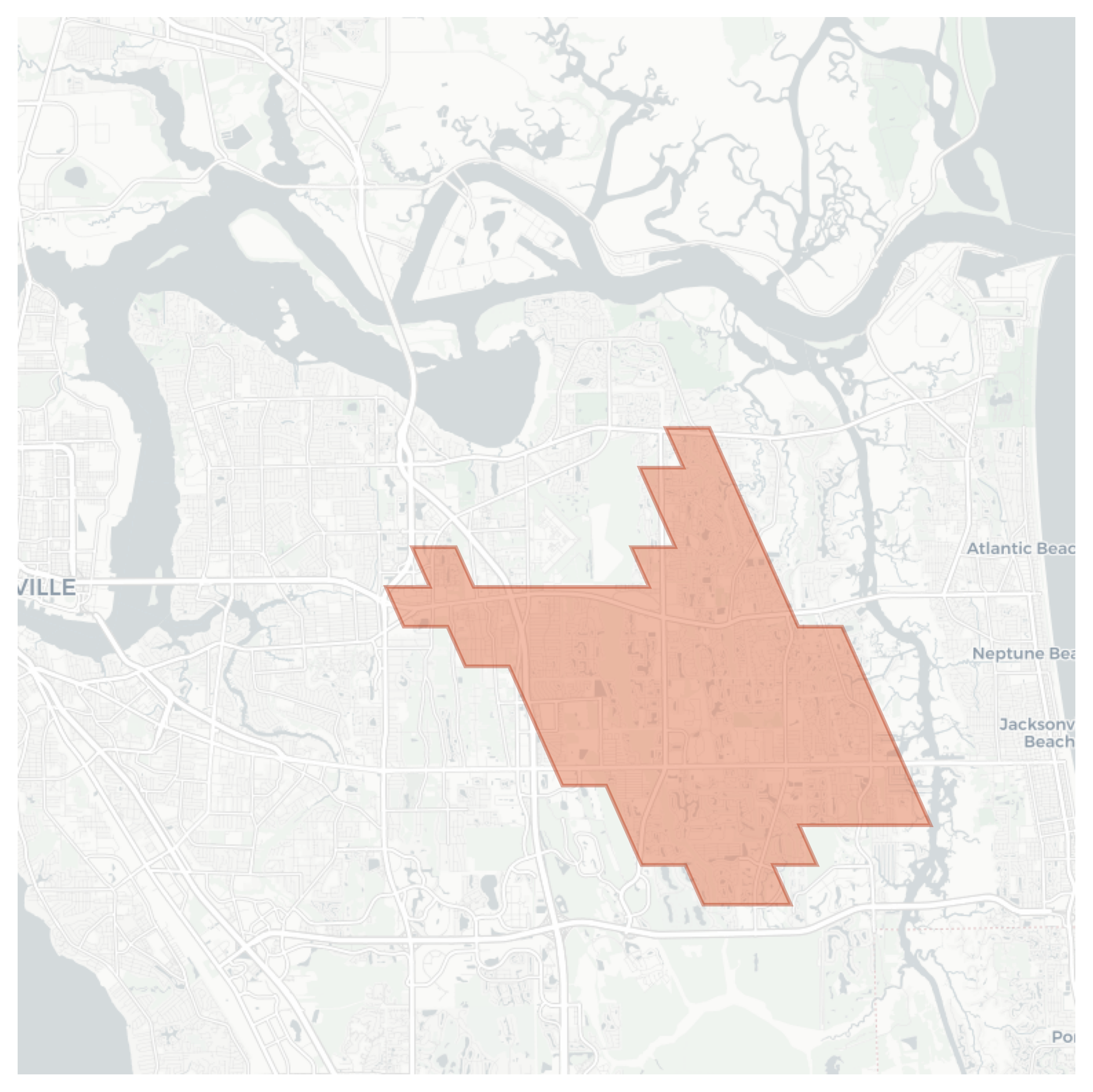 Beechwood geographic map