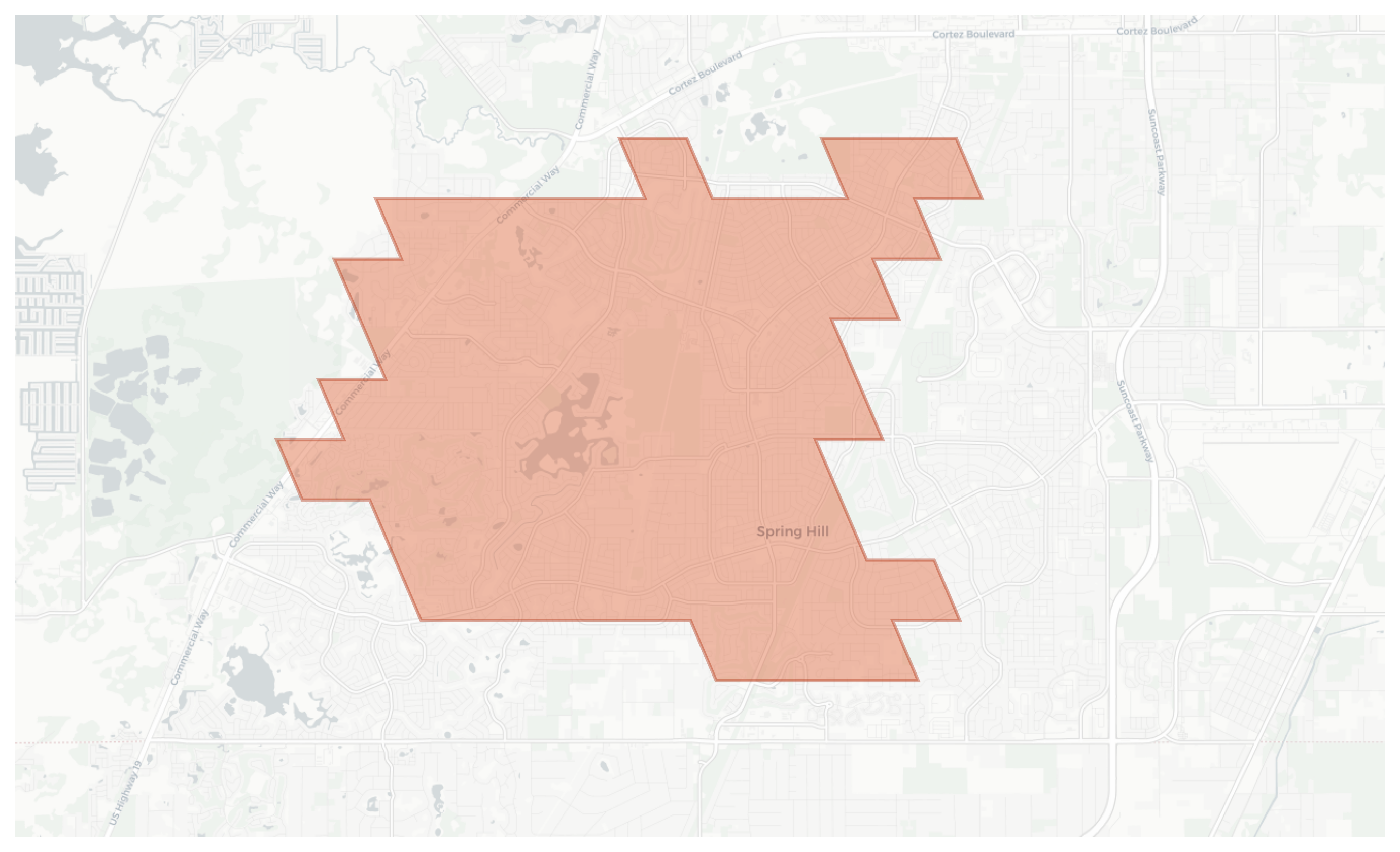 Spring Hill geographic map