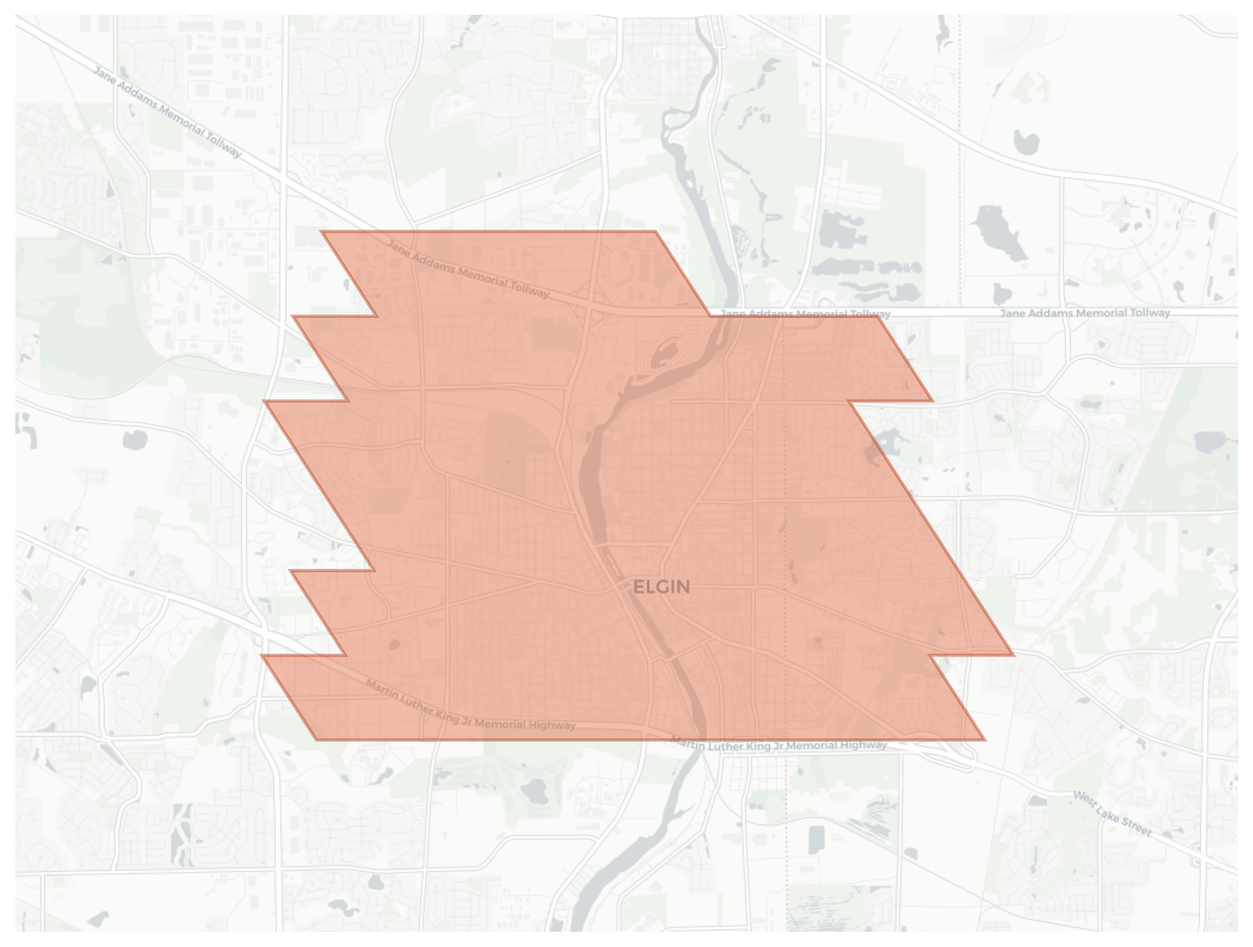 Elgin geographic map