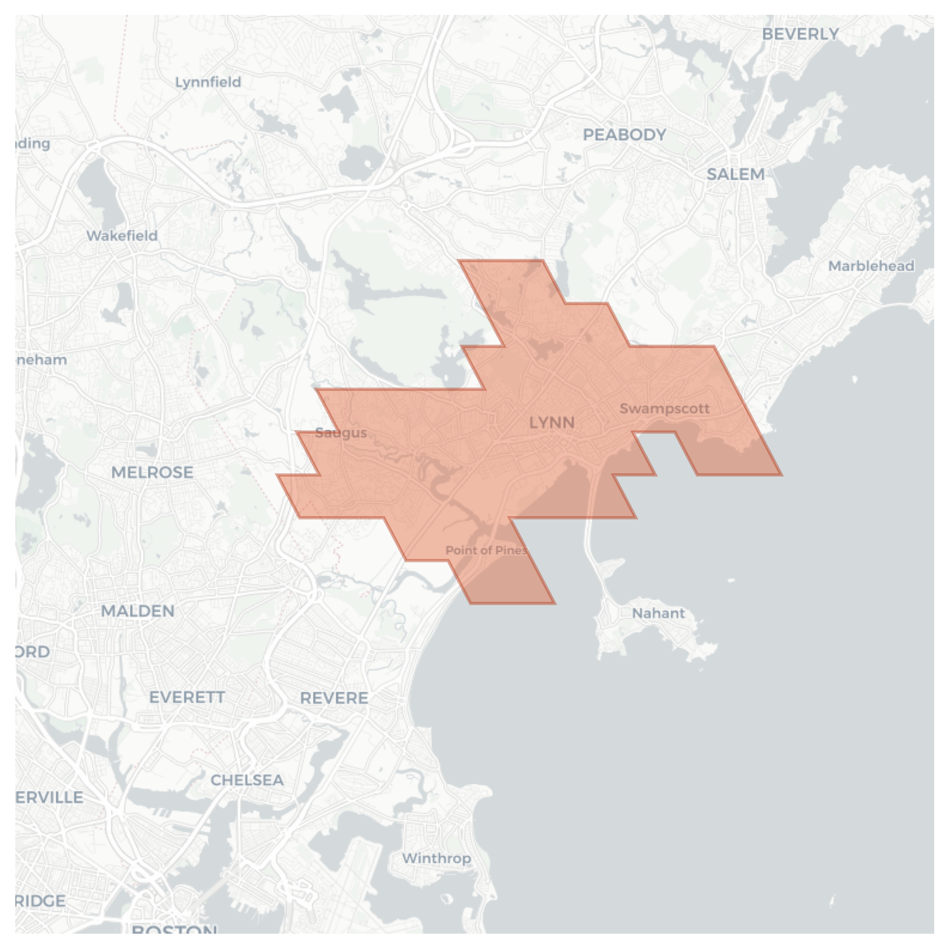 Lynn geographic map