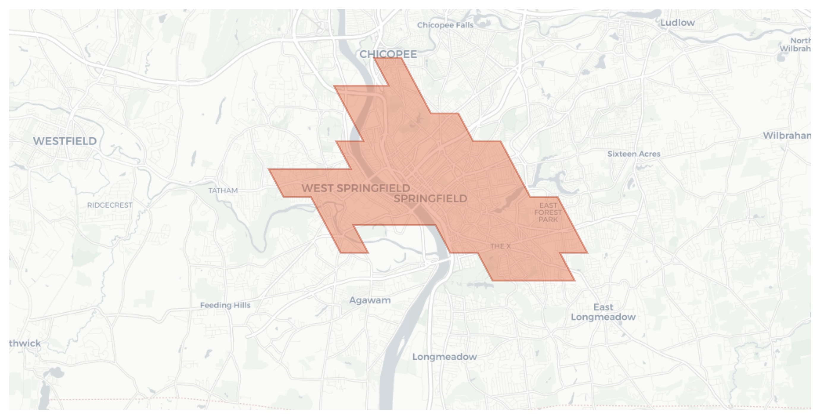 Springfield geographic map