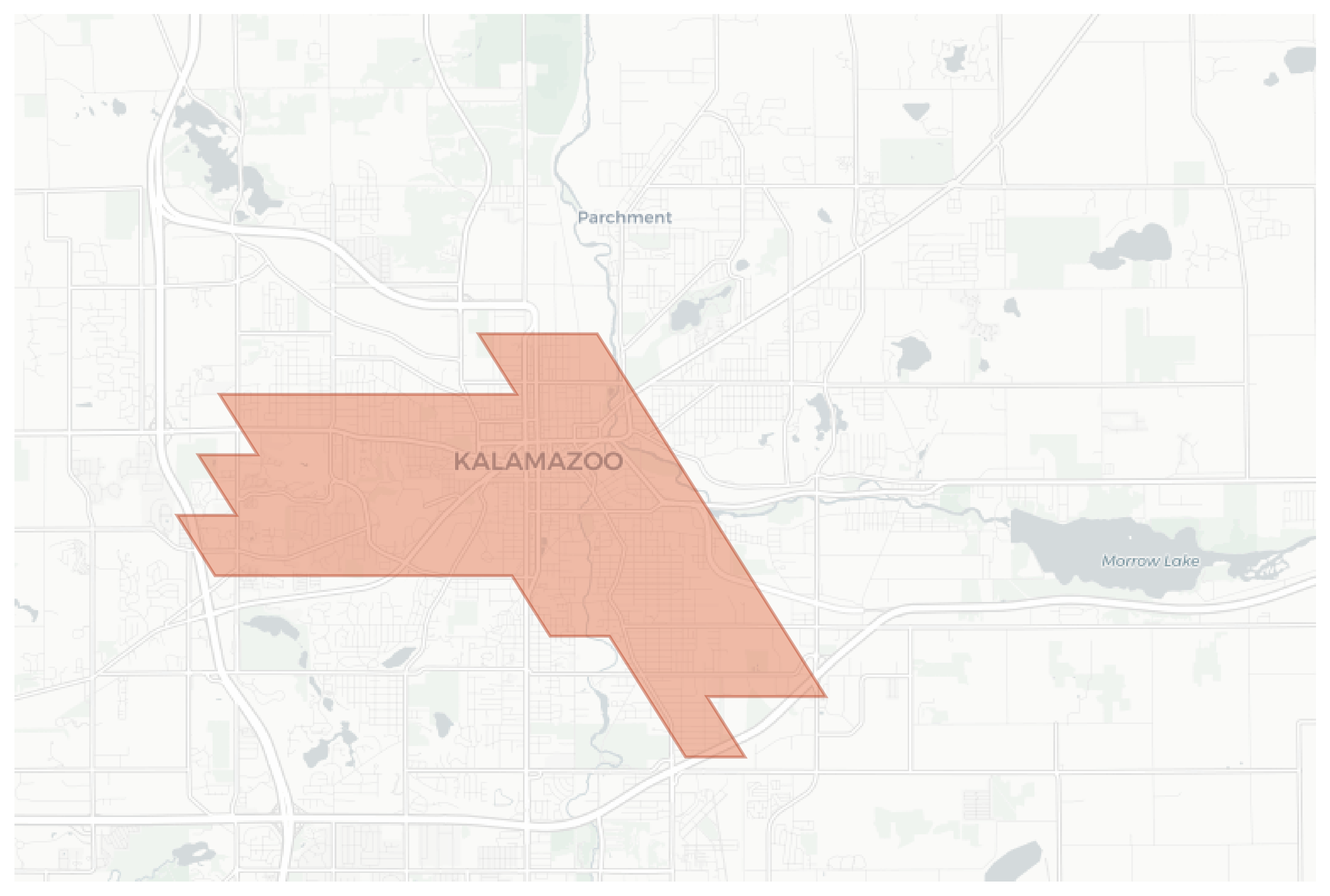 Kalamazoo geographic map