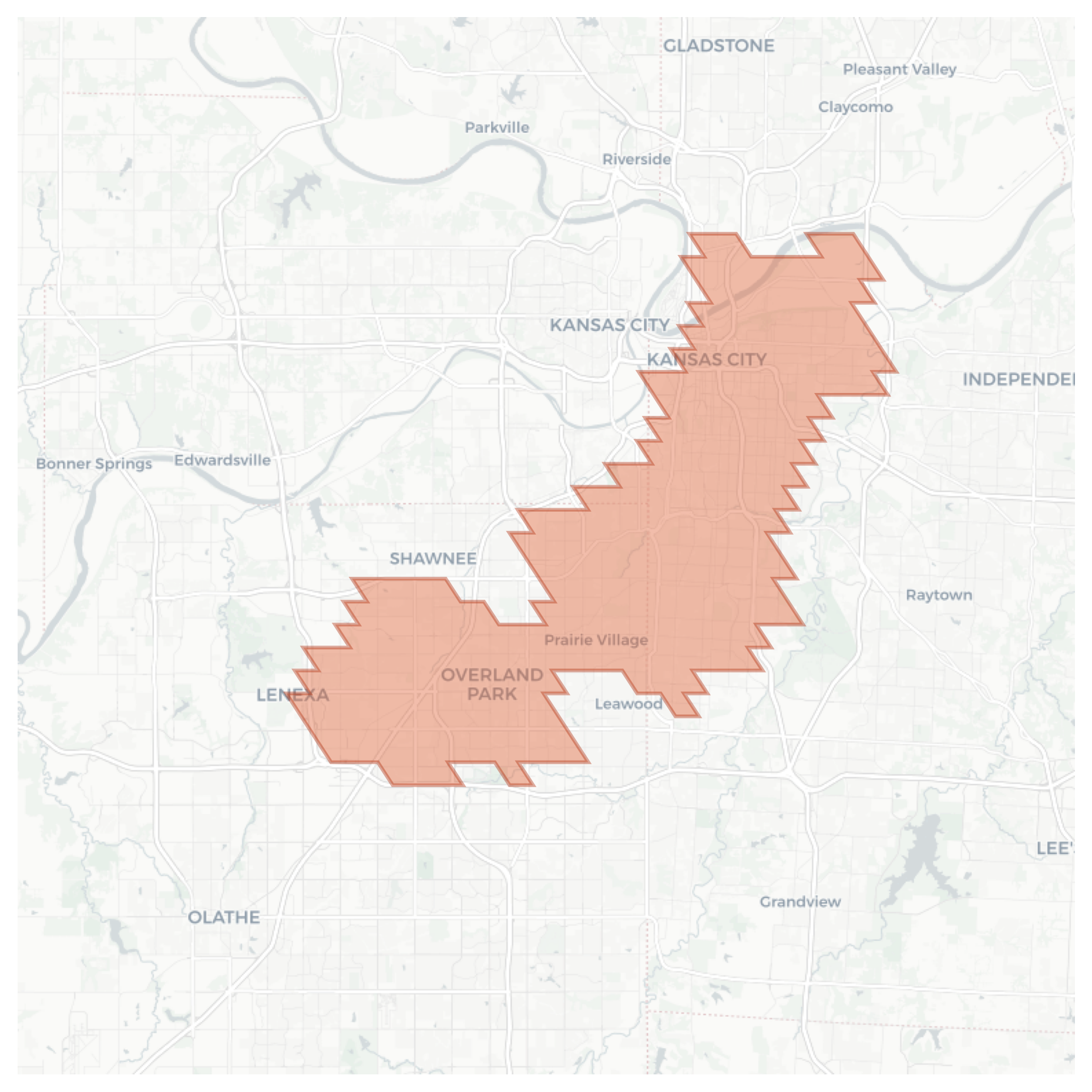 Kansas City geographic map