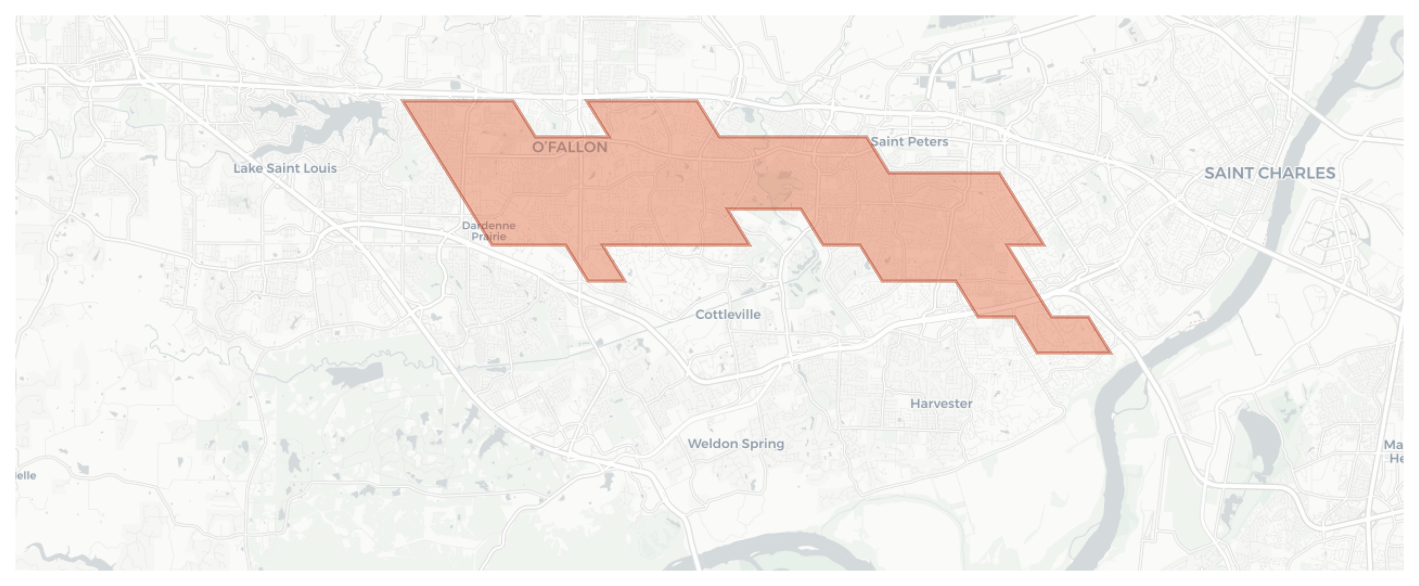 O’Fallon geographic map