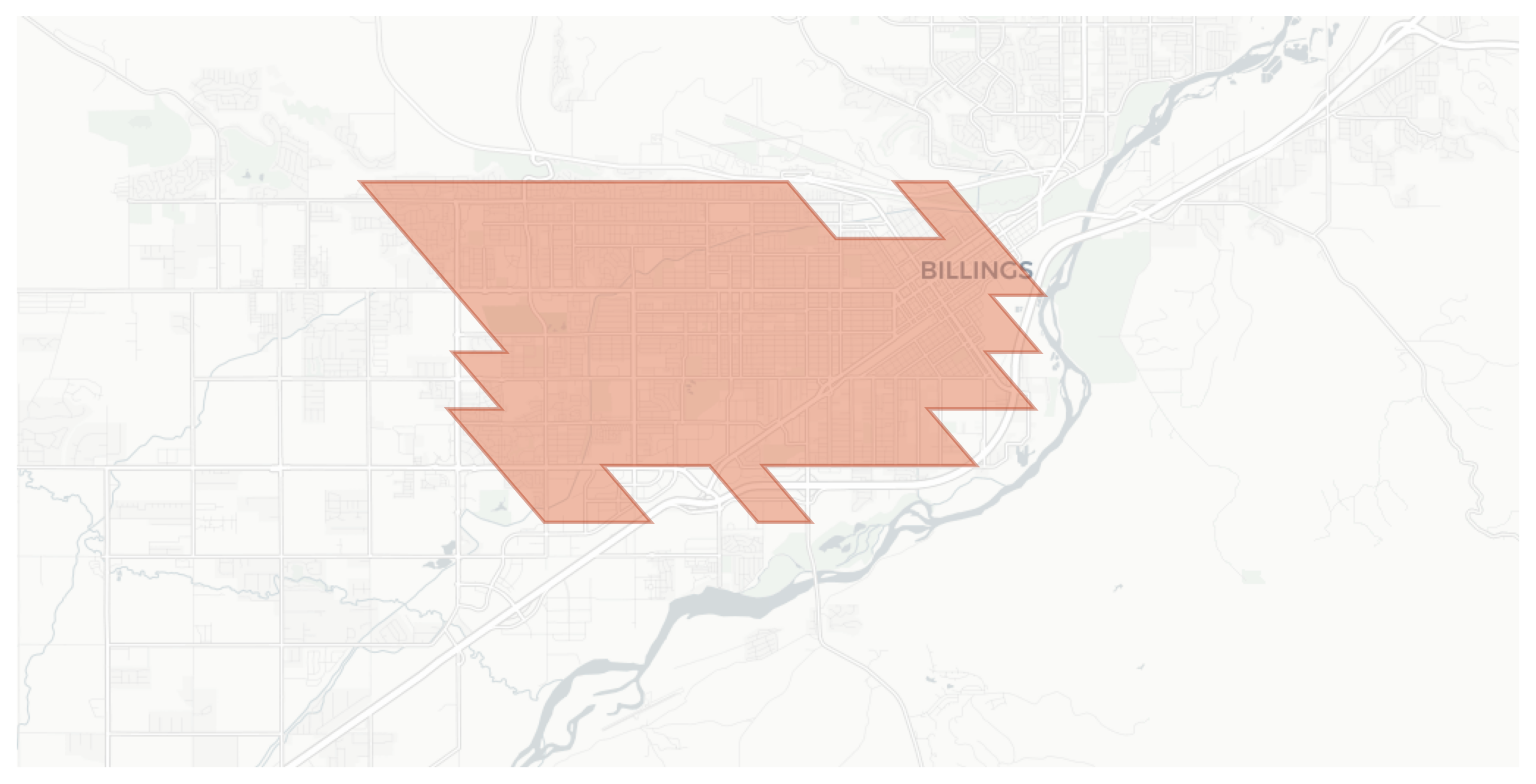 Billings geographic map
