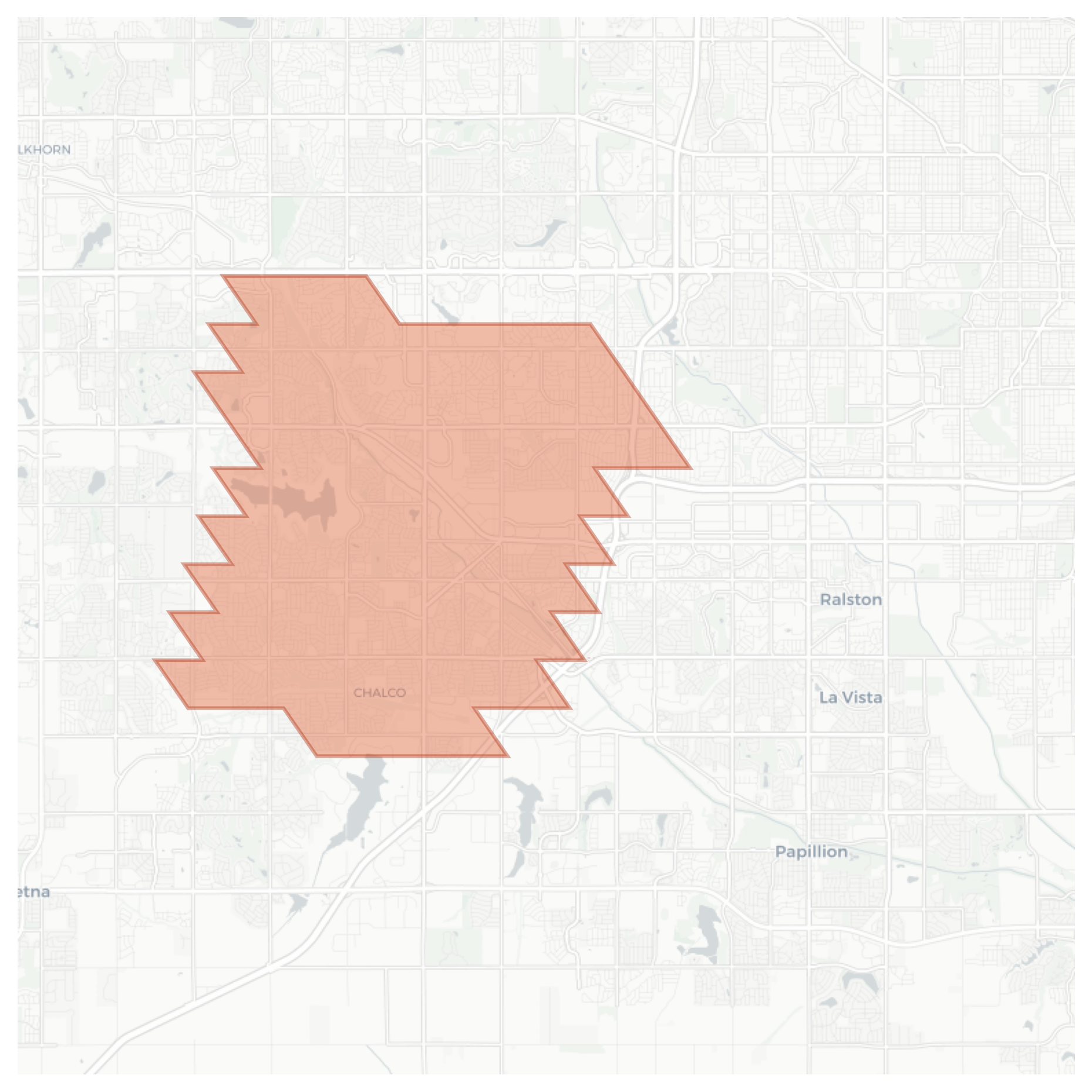 Chalco geographic map