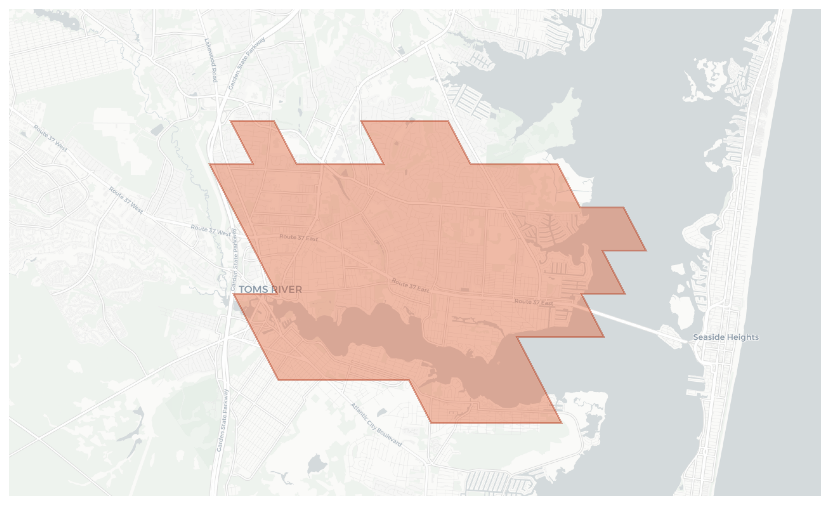Beachwood geographic map