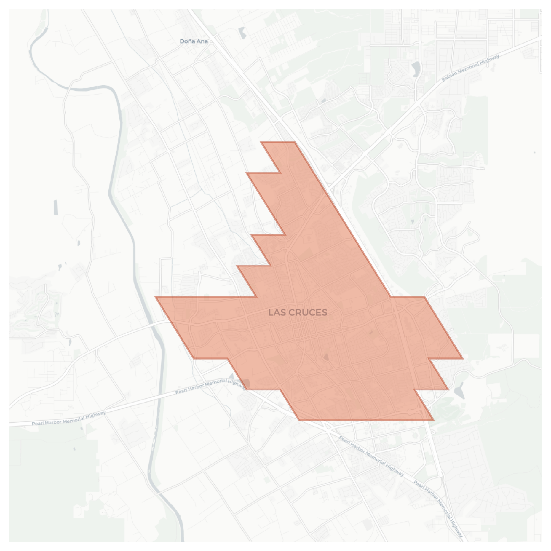 Las Cruces geographic map