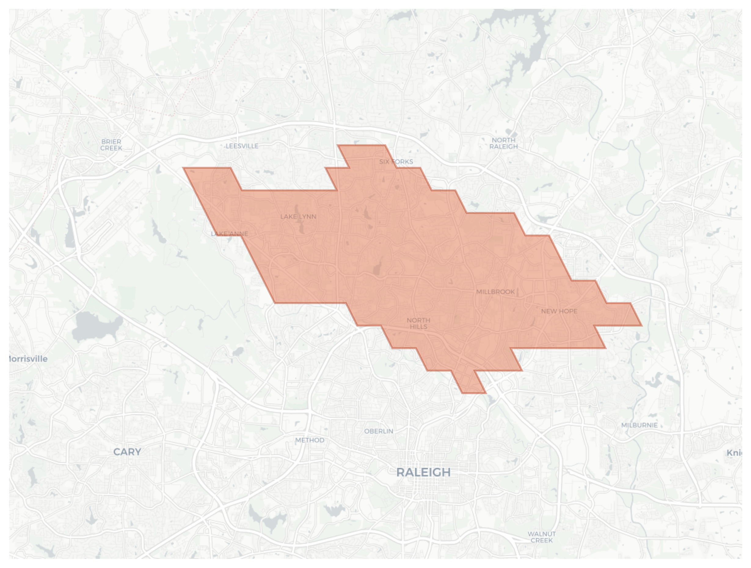New Hope geographic map
