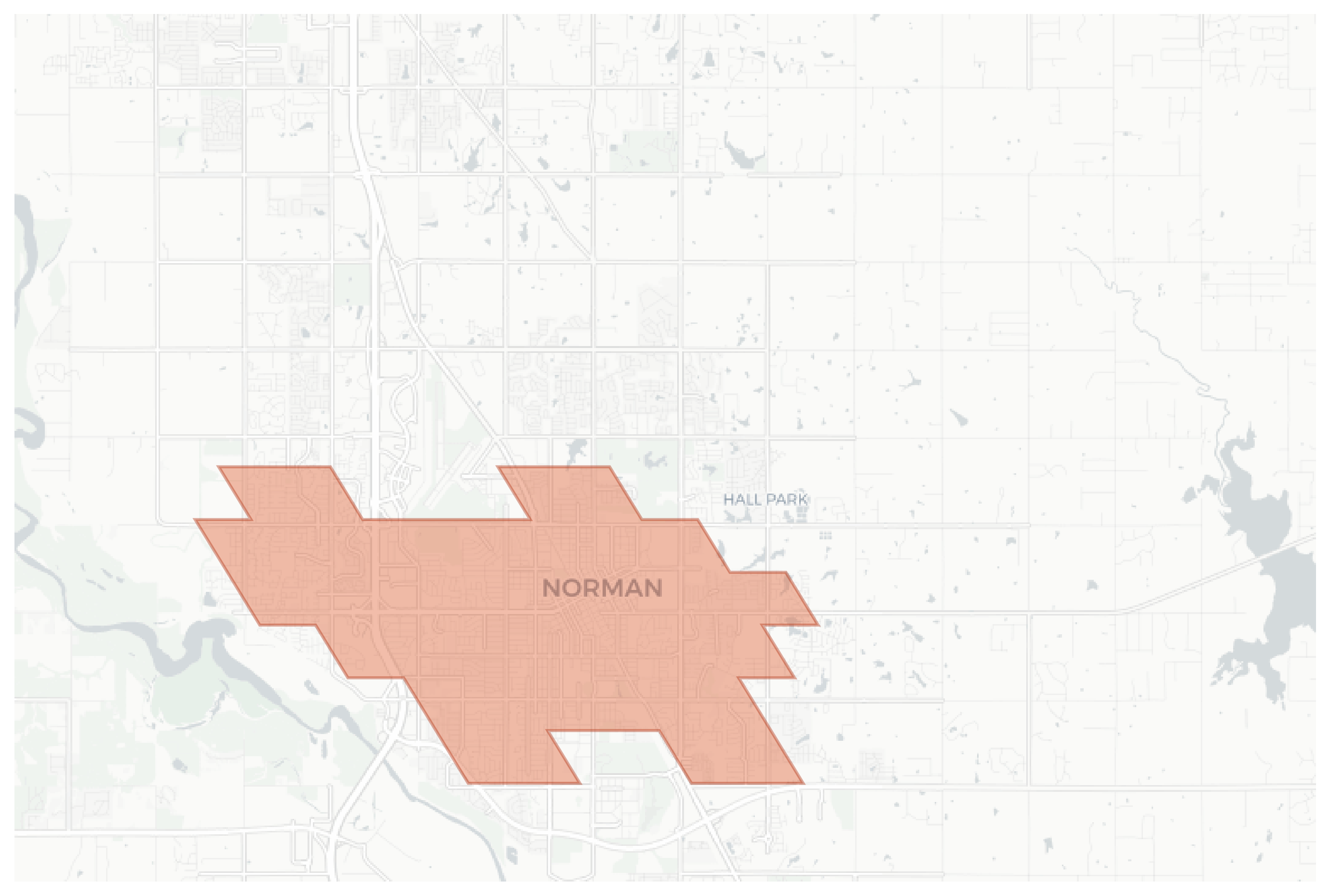 Norman geographic map