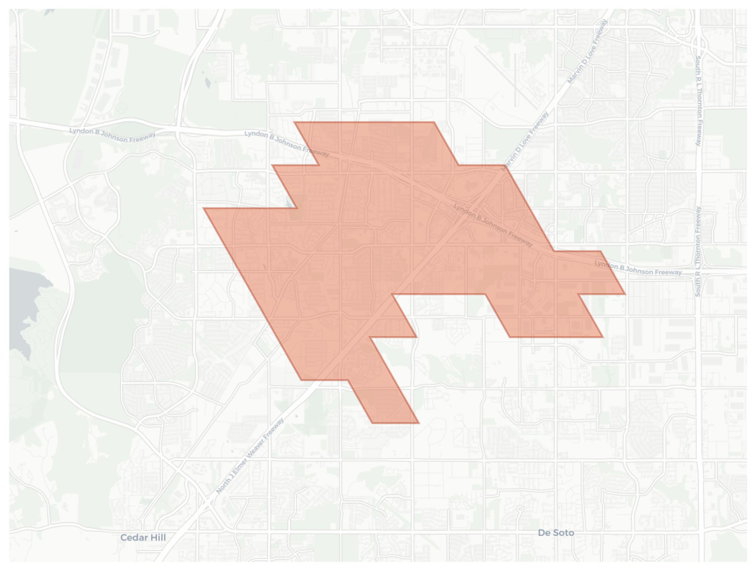 Duncanville geographic map