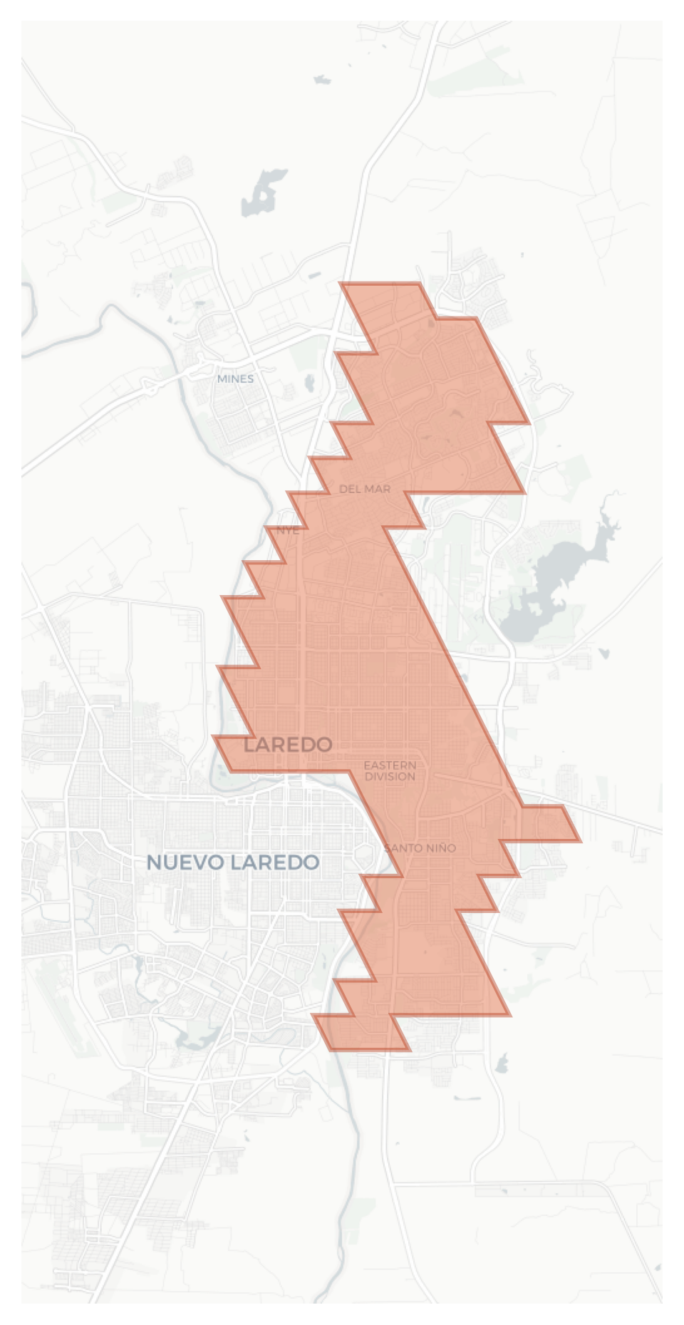 Laredo geographic map