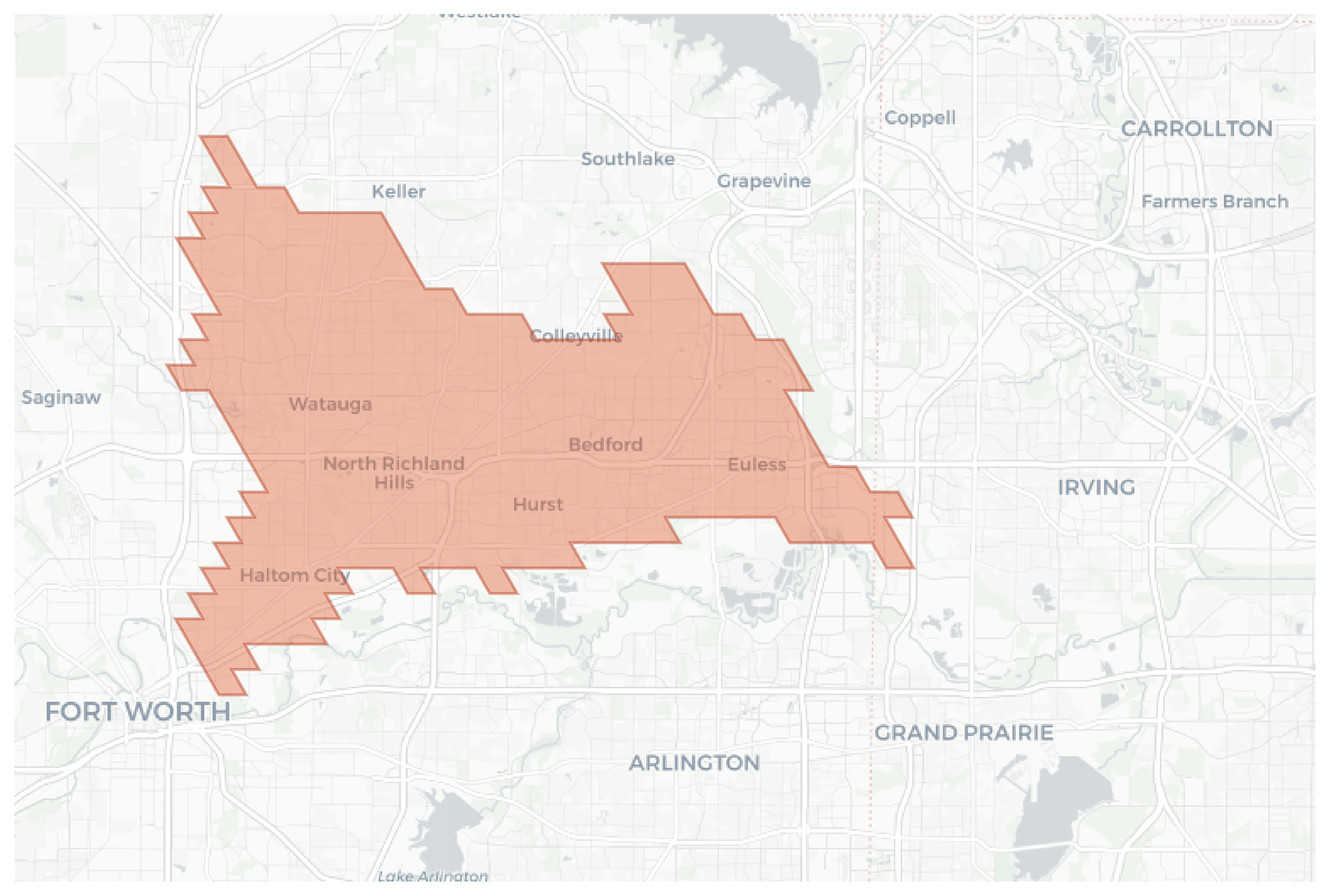 North Richland Hills geographic map
