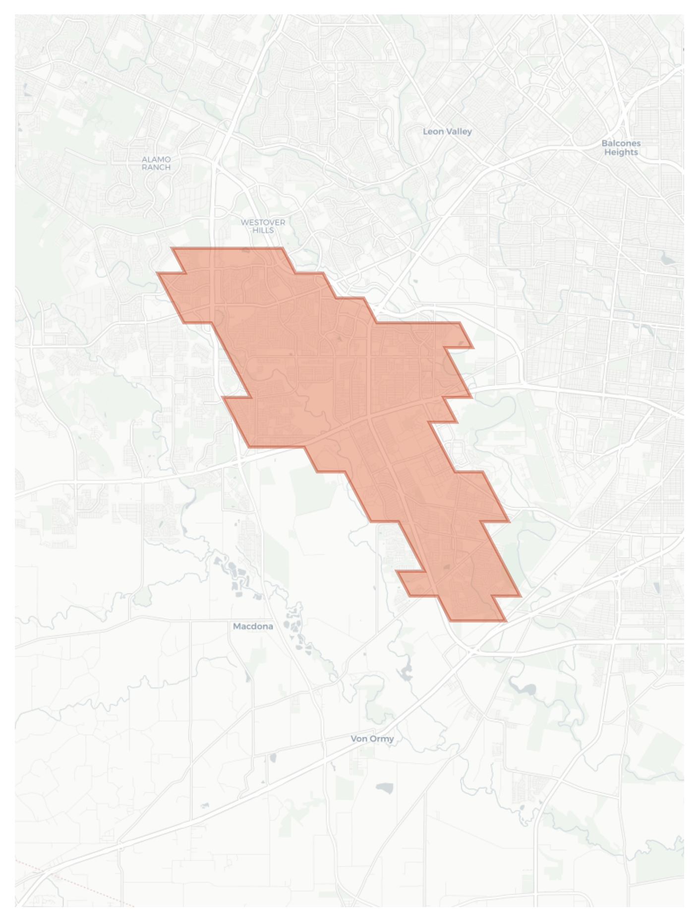 Valley Hi geographic map