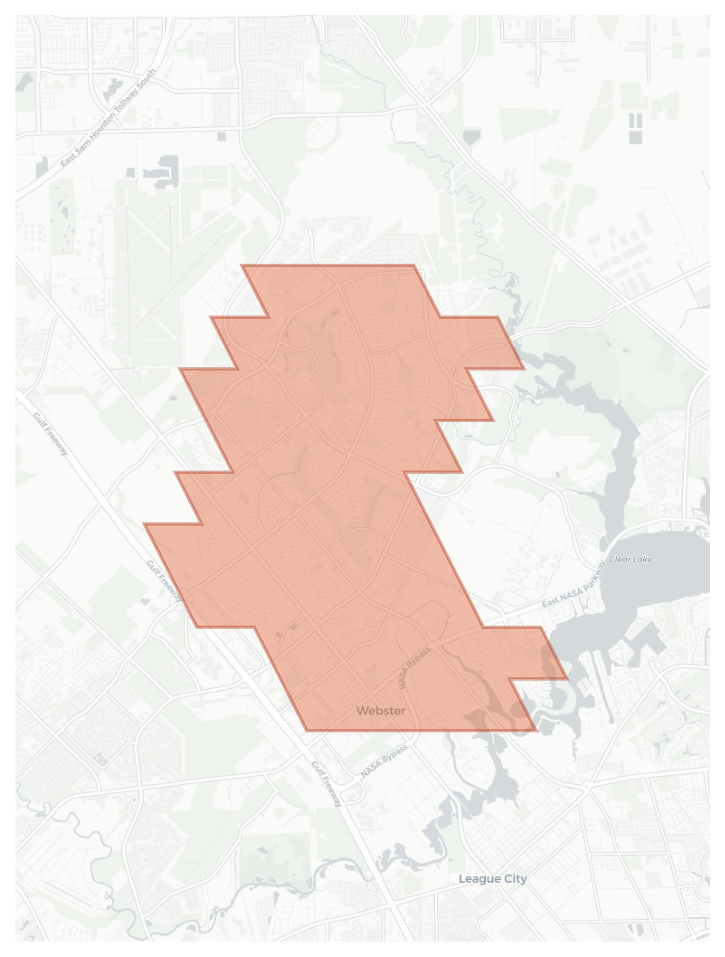 Webster geographic map