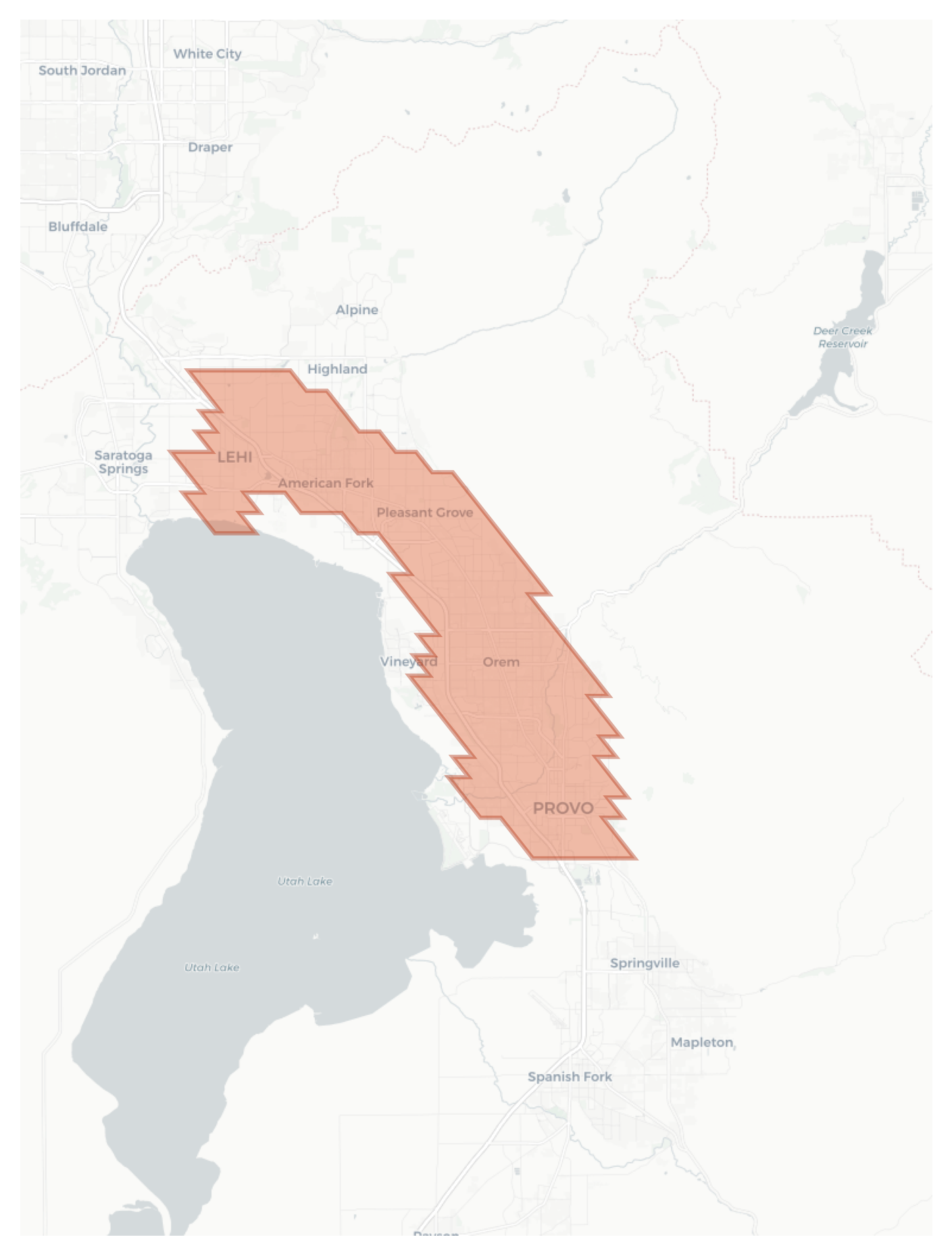 Provo geographic map
