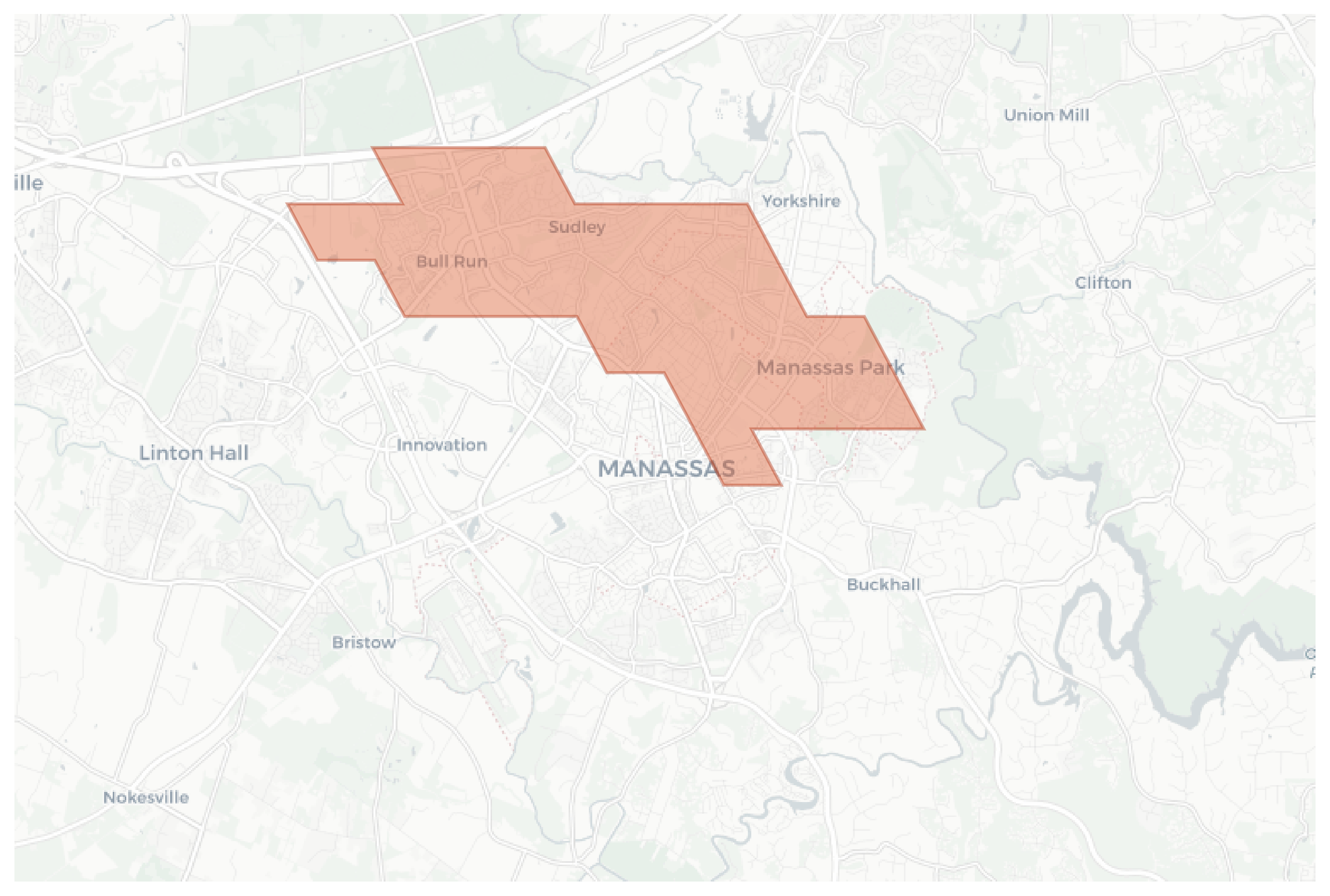 Manassas Park geographic map